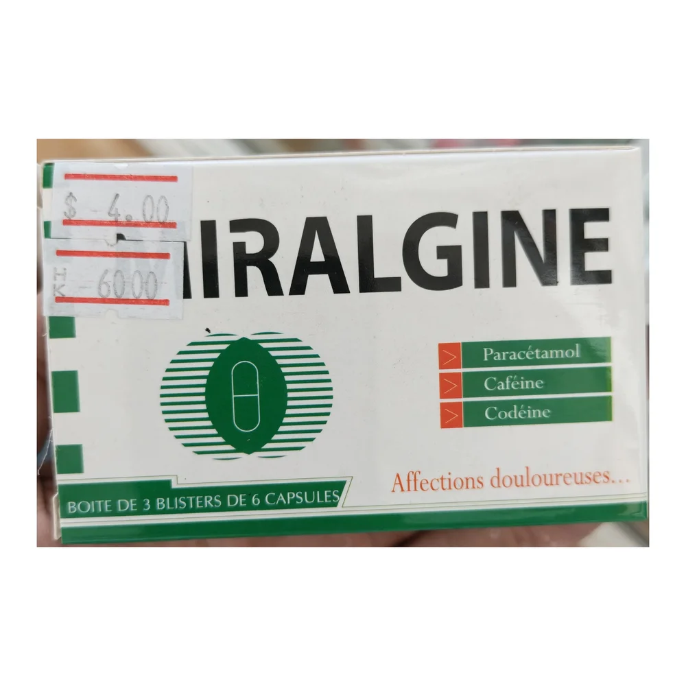 Miralgine — available at pharmacies in Cambodia on PharmKulen