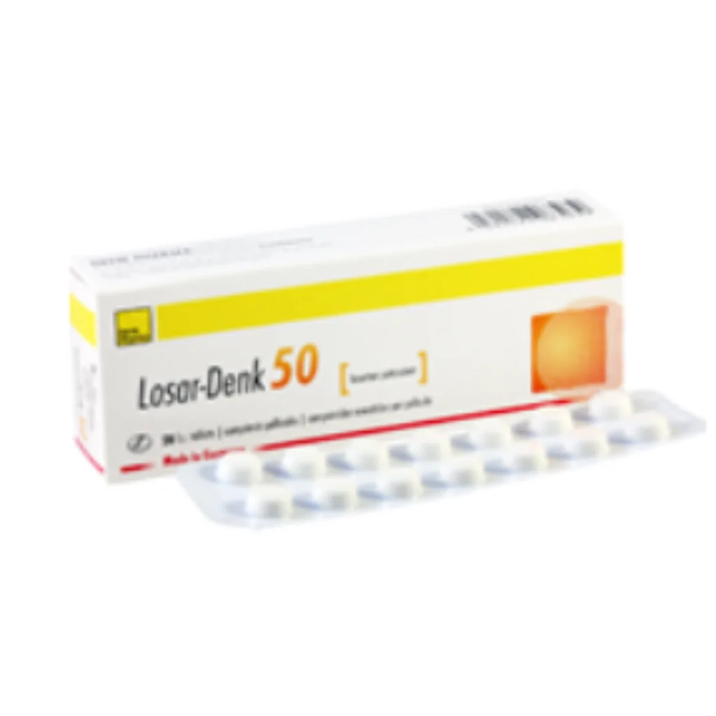 Losar-Denk 50mg = Lostad 50mg (Losartan) — available at pharmacies in Cambodia on PharmKulen
