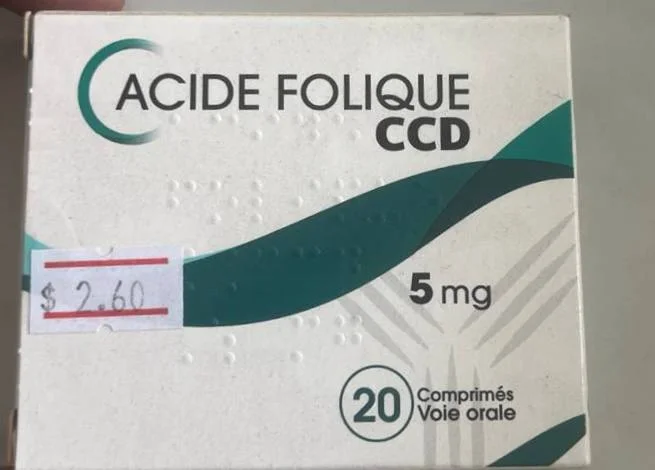 Acide FOLIQUE — available at pharmacies in Cambodia on PharmKulen