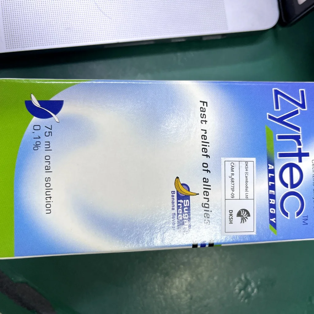 Zyrtec Allergy β available at pharmacies in Cambodia on PharmKulen