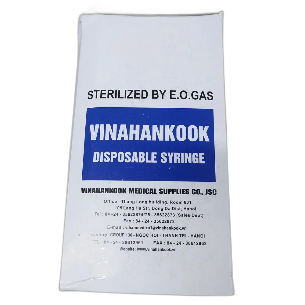 Vinahankook Disposable Syringe — available at pharmacies in Cambodia on PharmKulen