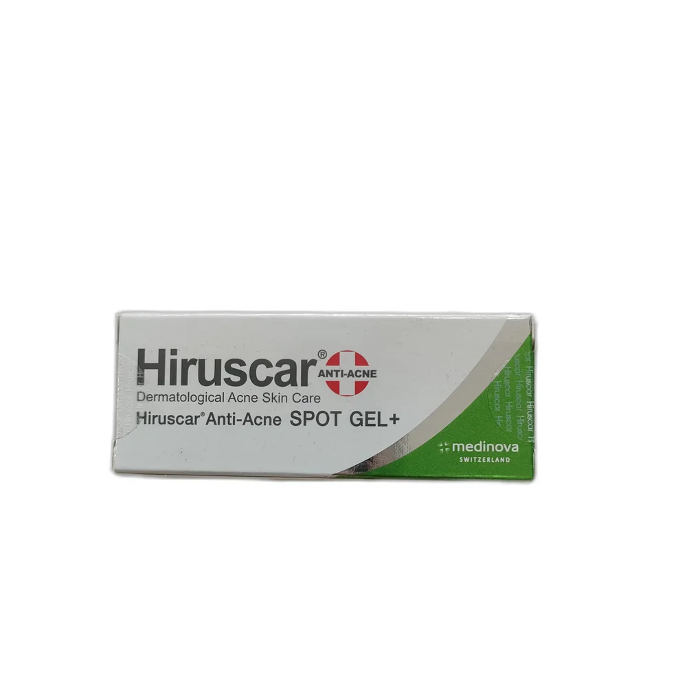 Hiruscar Anti-Acne Spot Gel+ — available at pharmacies in Cambodia on PharmKulen