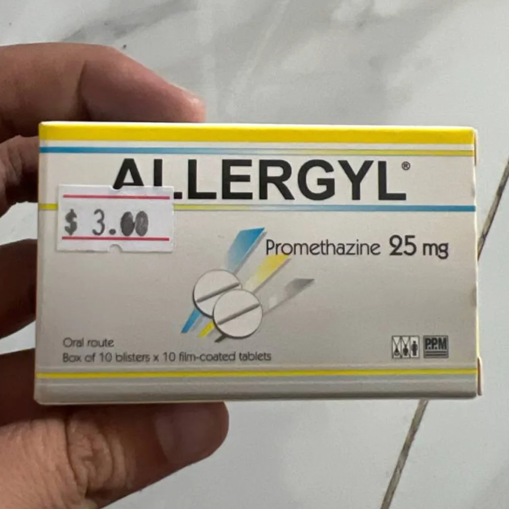 ALLERGYL — available at pharmacies in Cambodia on PharmKulen
