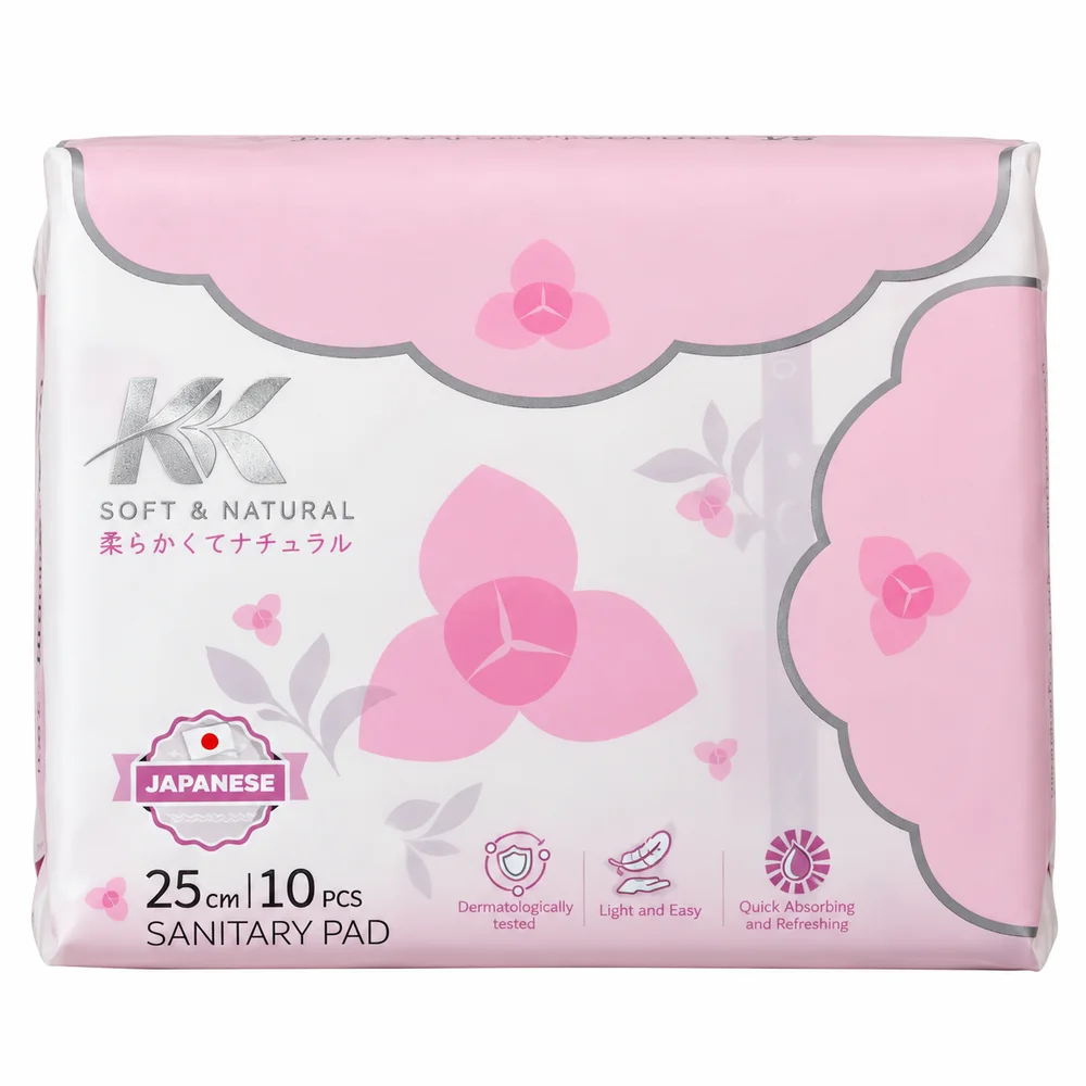 KK Soft & Natural Sanitary Pads (Daily variant) — available at pharmacies in Cambodia on PharmKulen