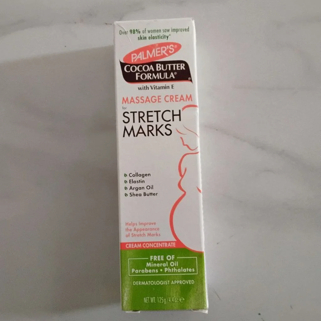Palmer’s Cocoa Butter Formula Massage Cream for Stretch Marks — available at pharmacies in Cambodia on PharmKulen