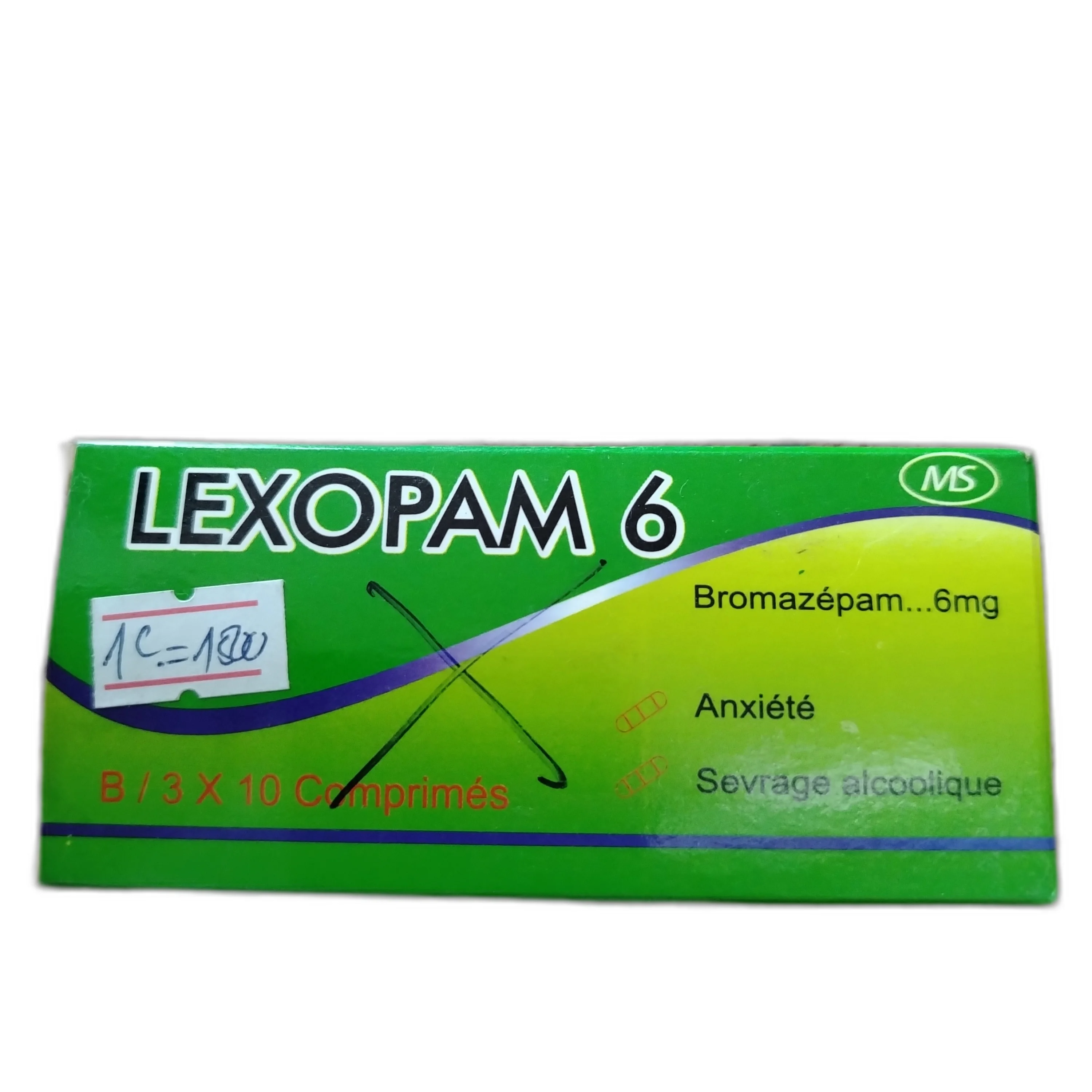 Lexopam — available at pharmacies in Cambodia on PharmKulen
