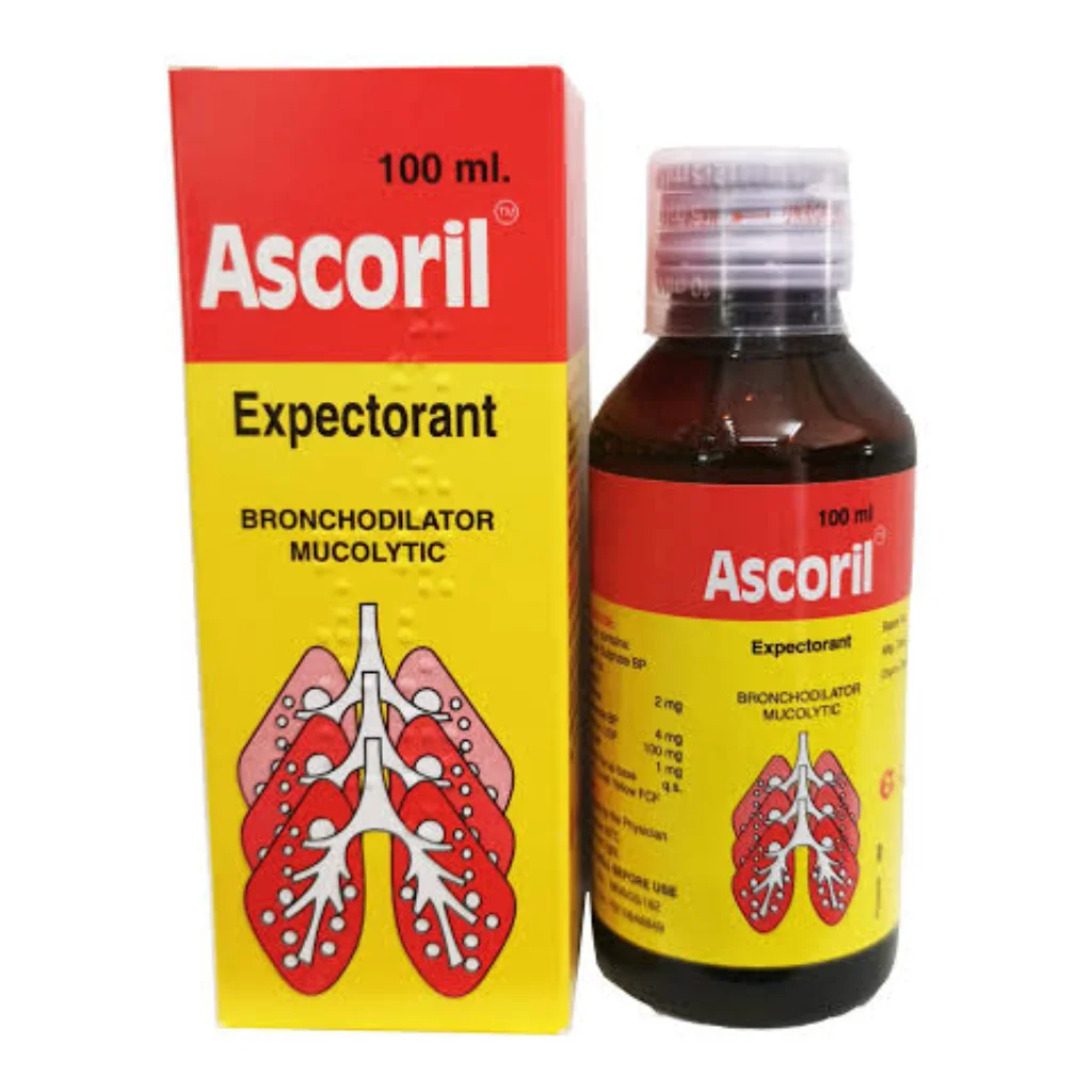 Ascoril syrup 100ml — available at pharmacies in Cambodia on PharmKulen