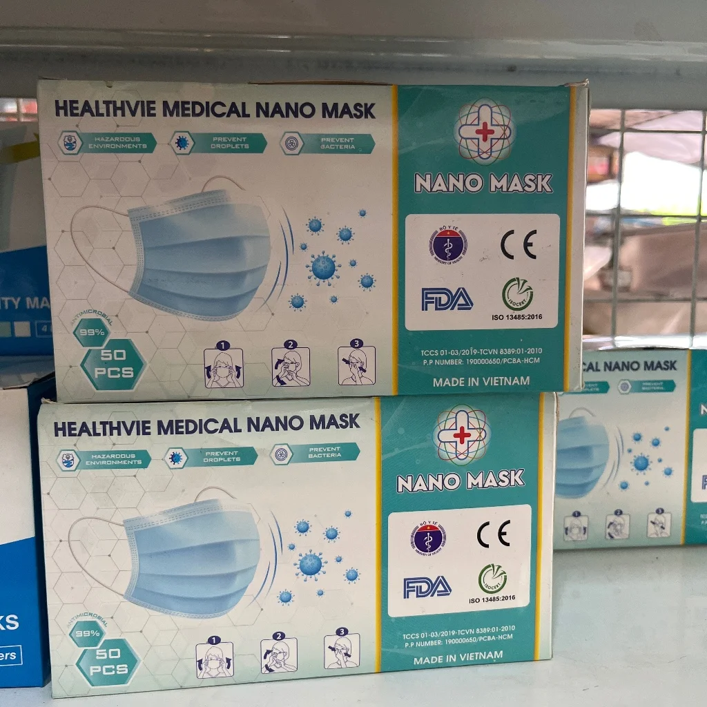 Nano mask pink — available at pharmacies in Cambodia on PharmKulen