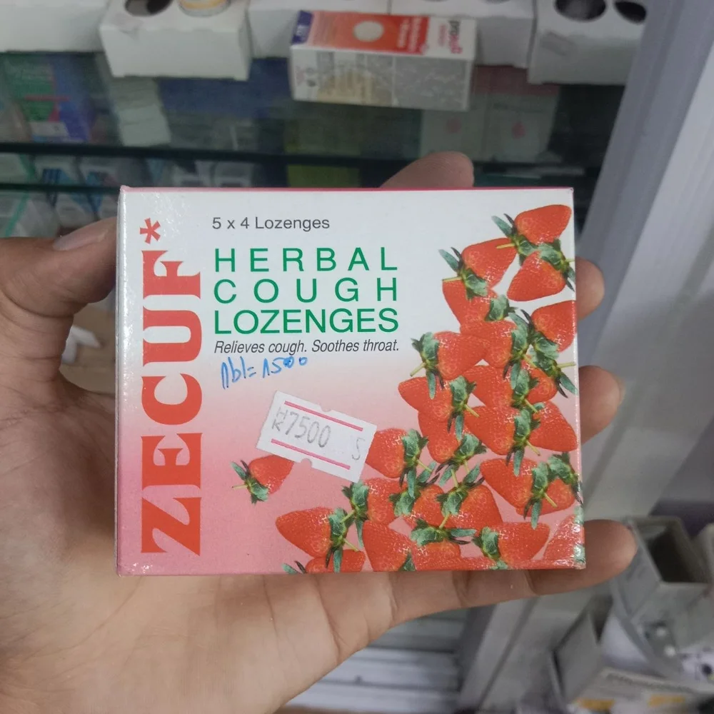 CURE Herbal Cough Lozenges — available at pharmacies in Cambodia on PharmKulen