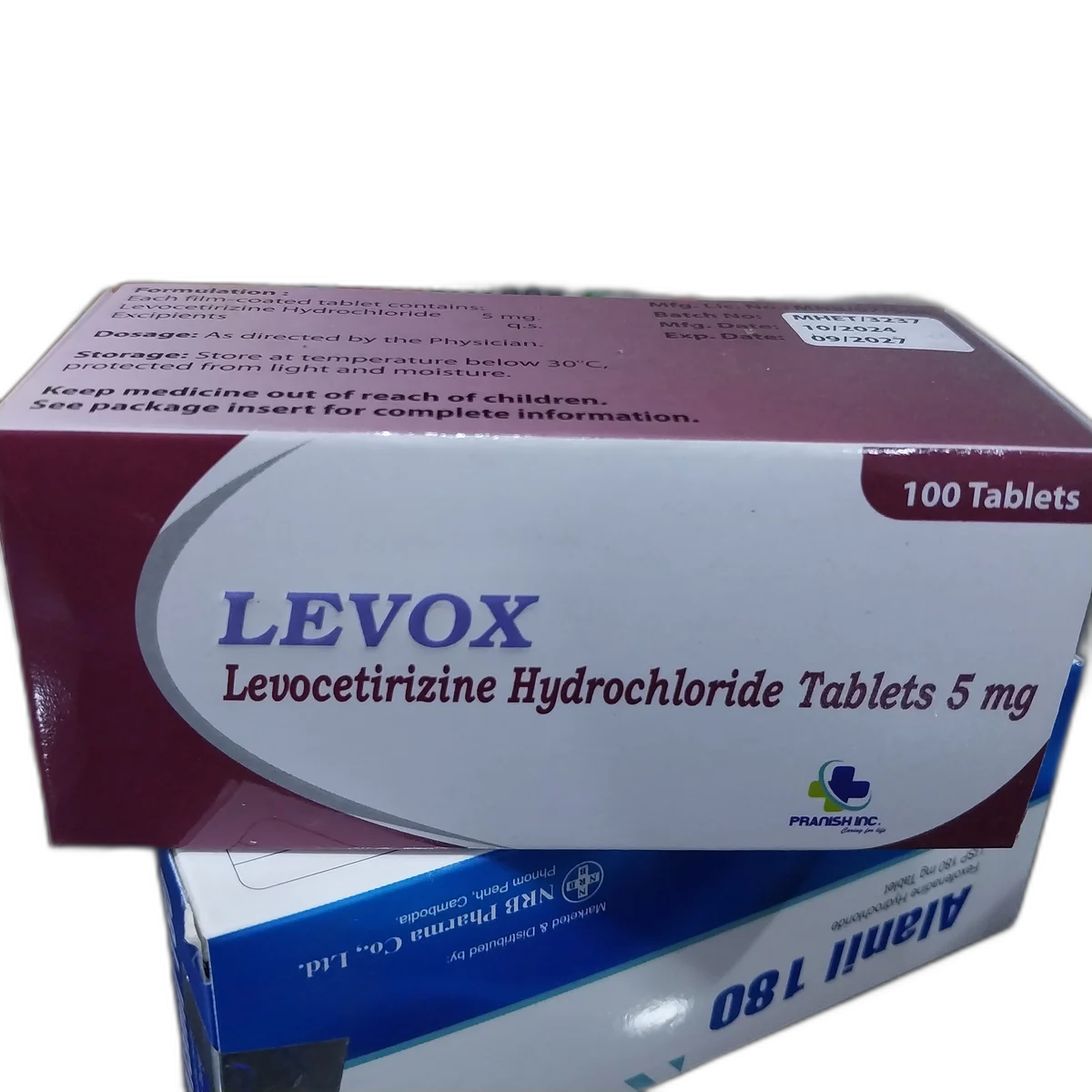 Levox 5mg — available at pharmacies in Cambodia on PharmKulen