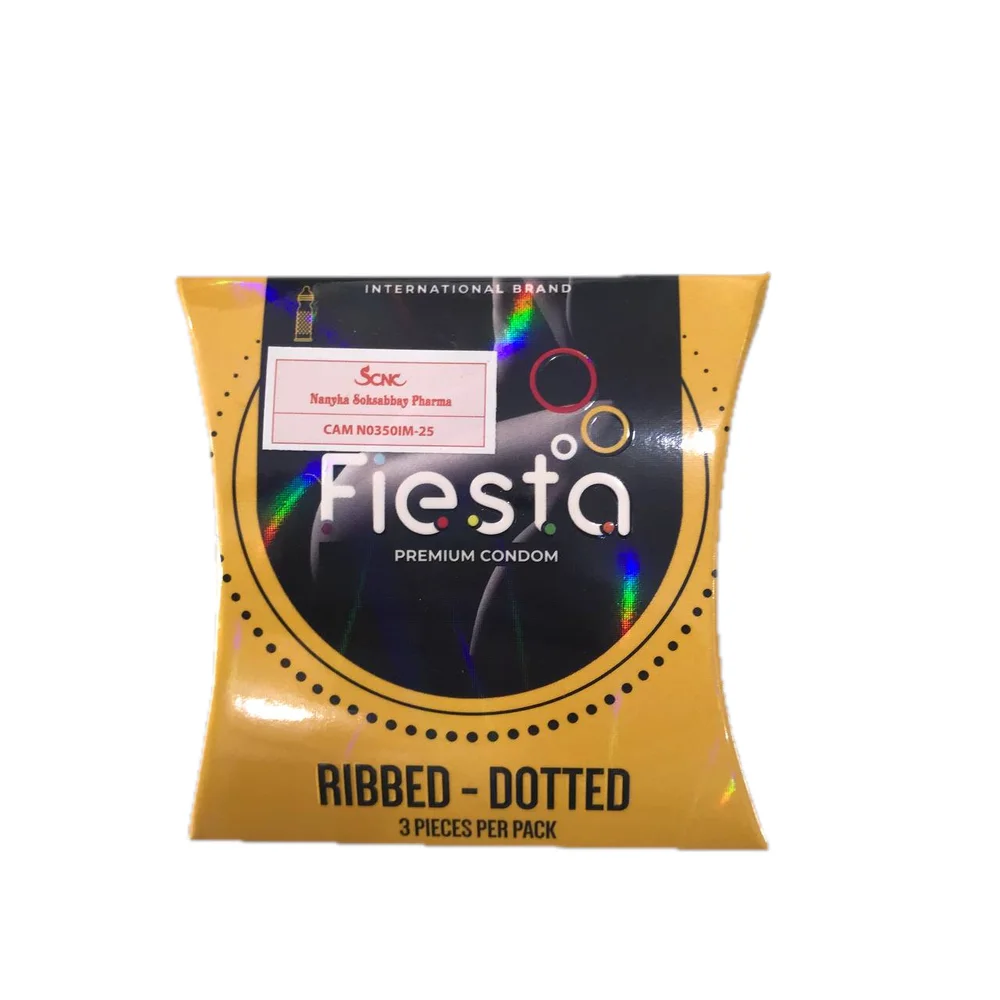 Fiesta Ribbed Dotted — available at pharmacies in Cambodia on PharmKulen
