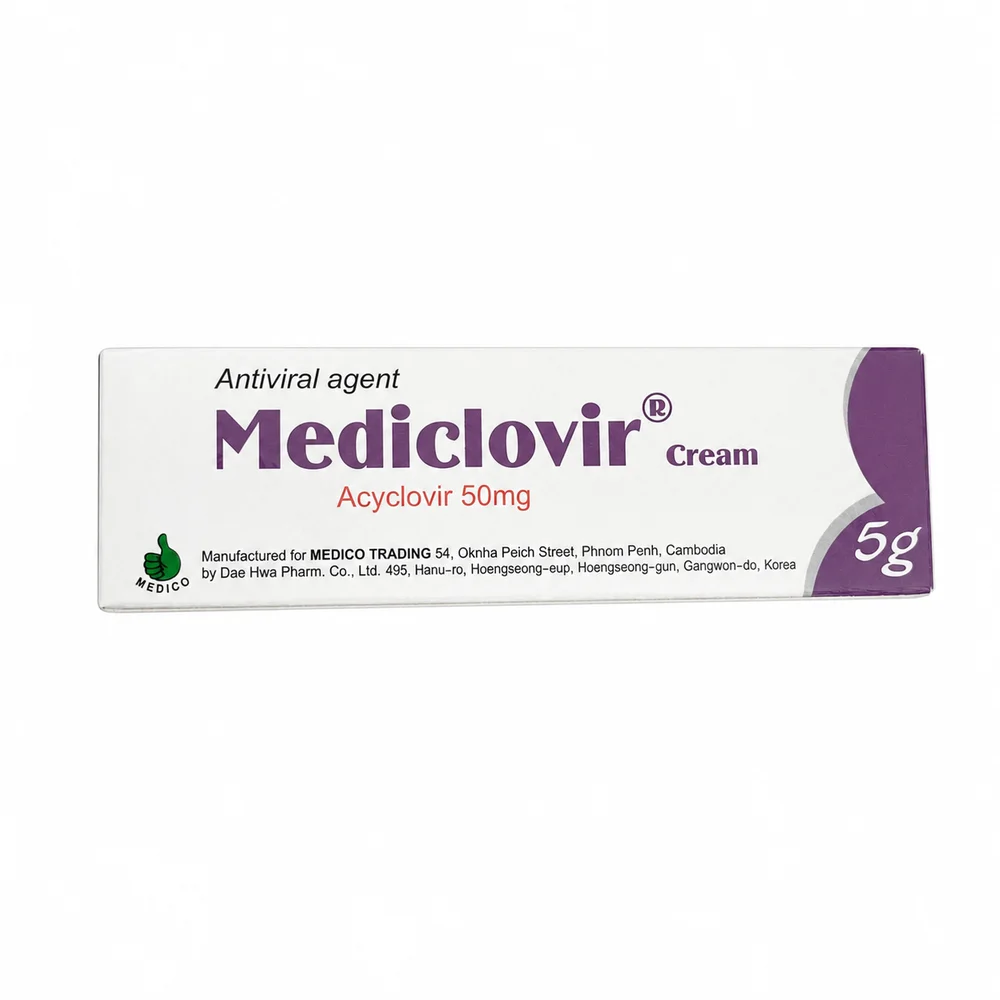 Mediclovir — available at pharmacies in Cambodia on PharmKulen