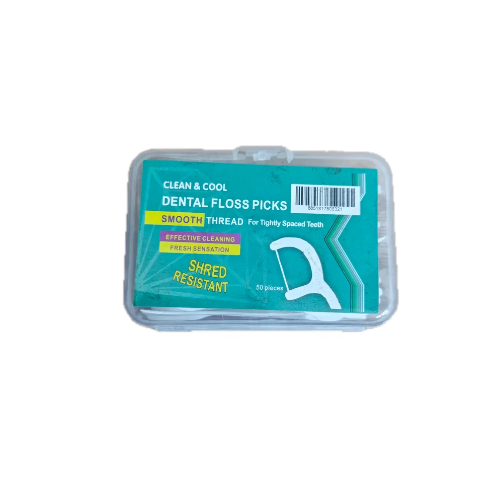 Clean & Cool Dental Floss Picks — available at pharmacies in Cambodia on PharmKulen