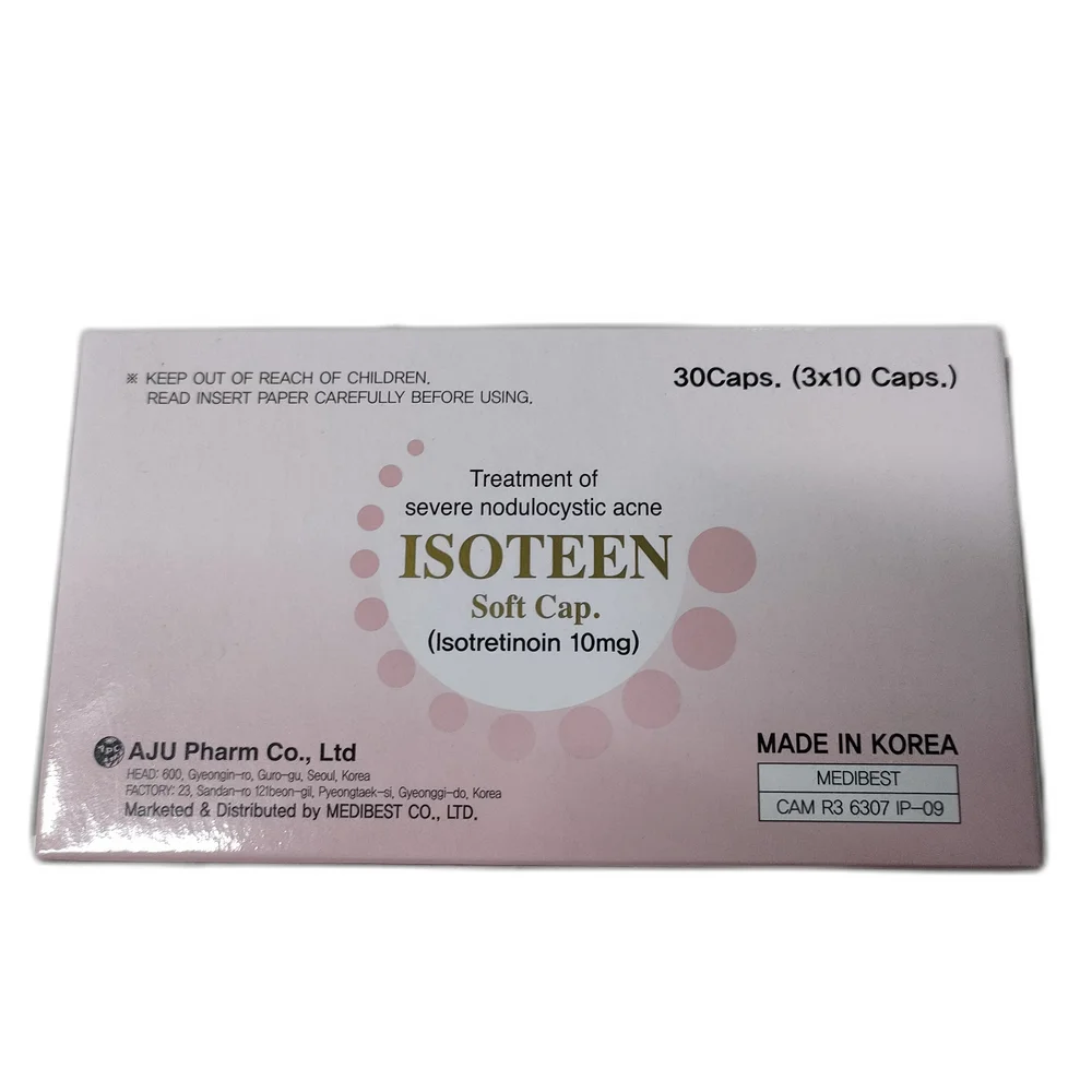 Isoteen — available at pharmacies in Cambodia on PharmKulen