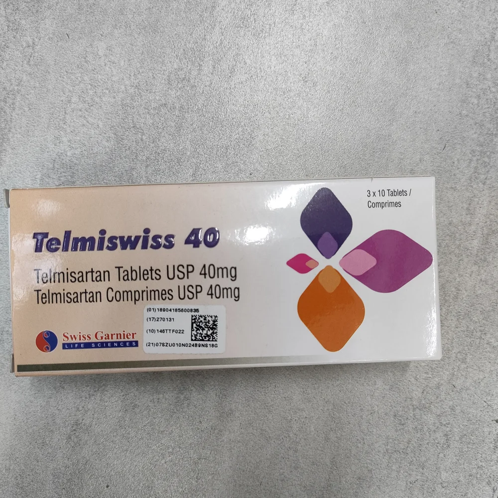 Telmiswiss 40 — available at pharmacies in Cambodia on PharmKulen