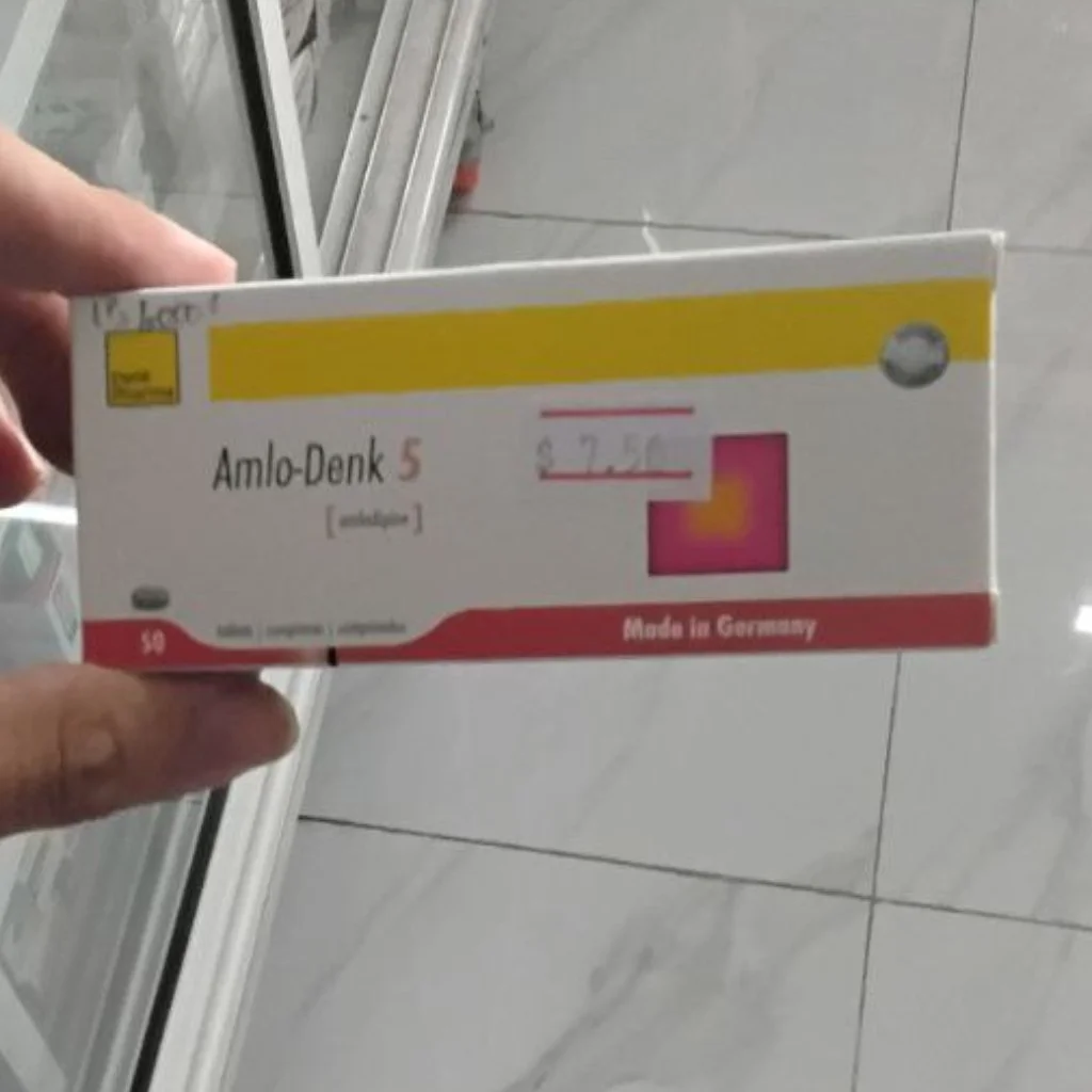 Amlo-Denk — available at pharmacies in Cambodia on PharmKulen