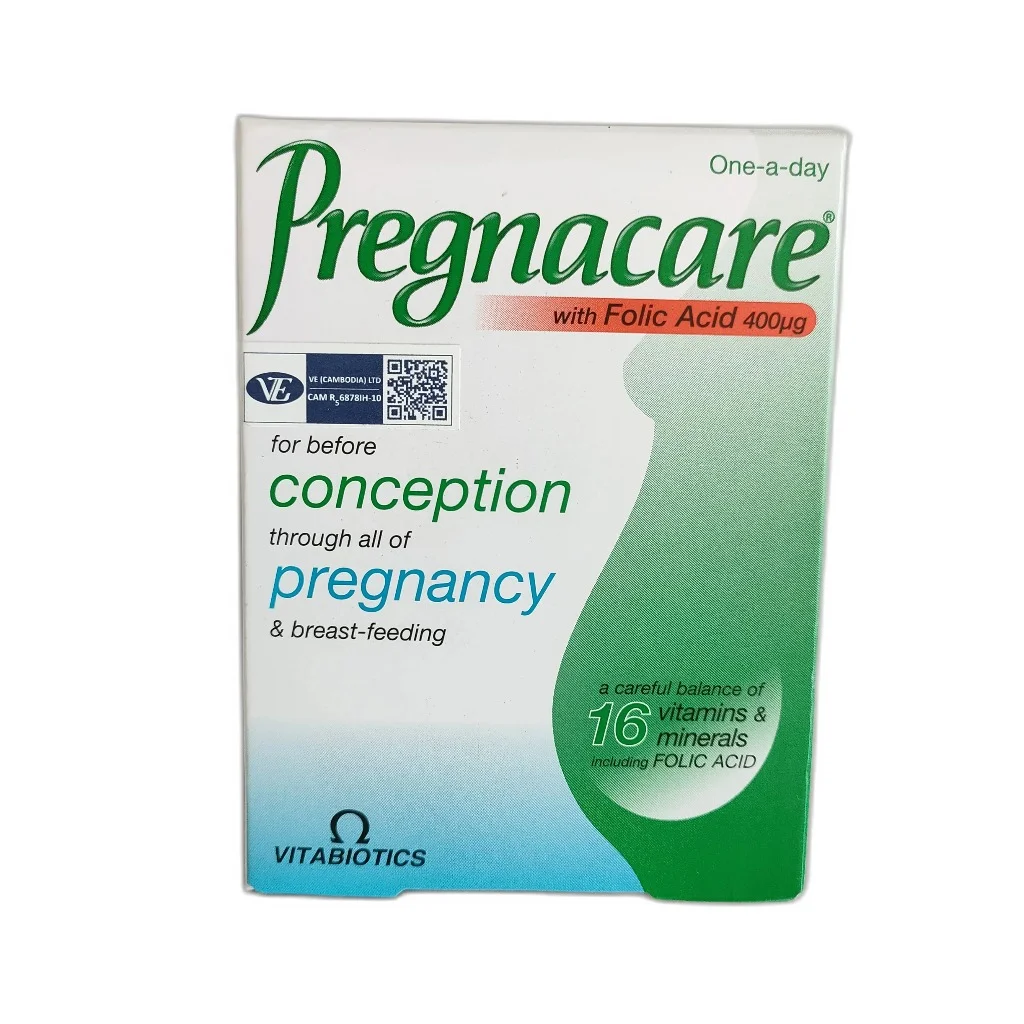 Pregnacare — available at pharmacies in Cambodia on PharmKulen