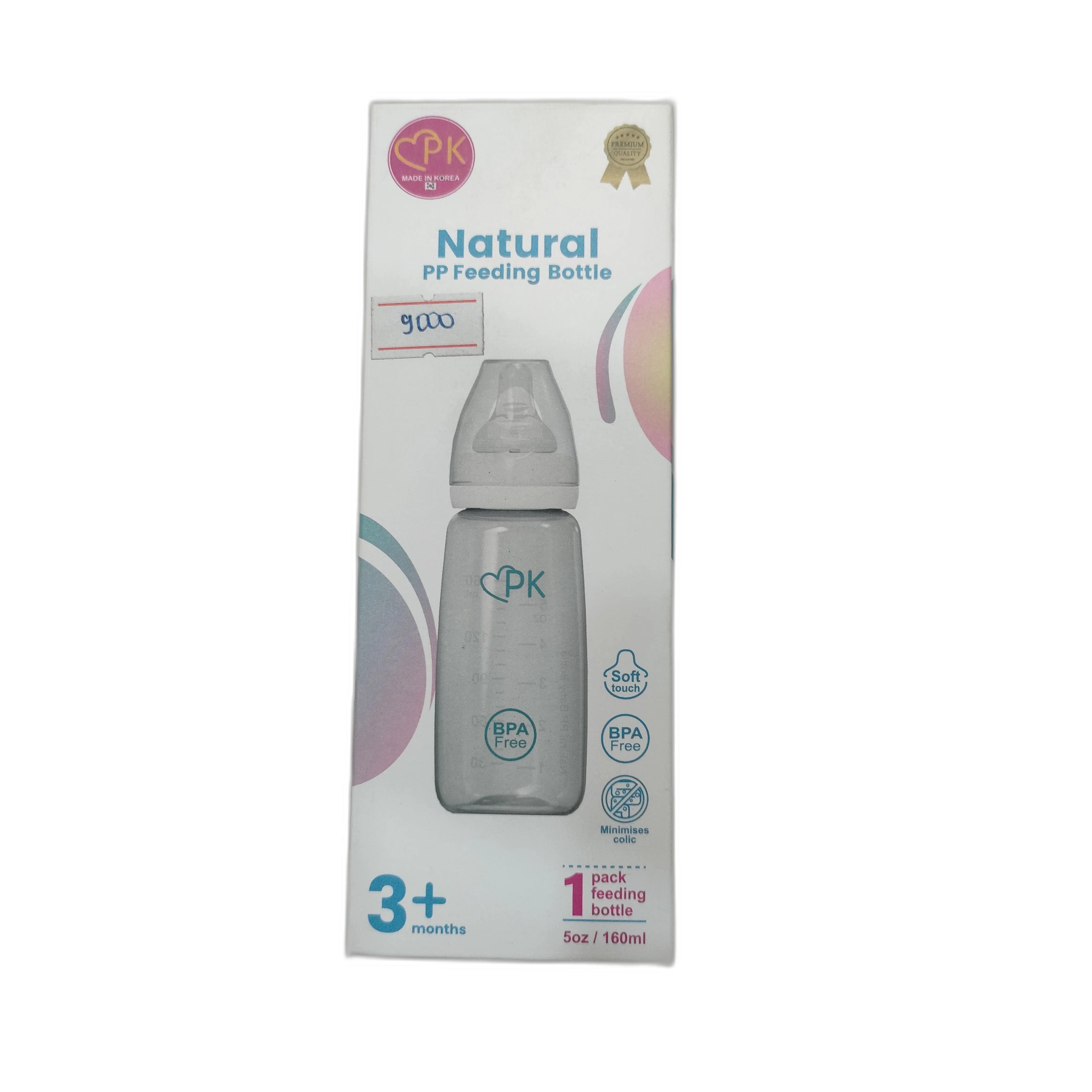 PK Natural PP Feeding Bottle 5oz 3month+ — available at pharmacies in Cambodia on PharmKulen