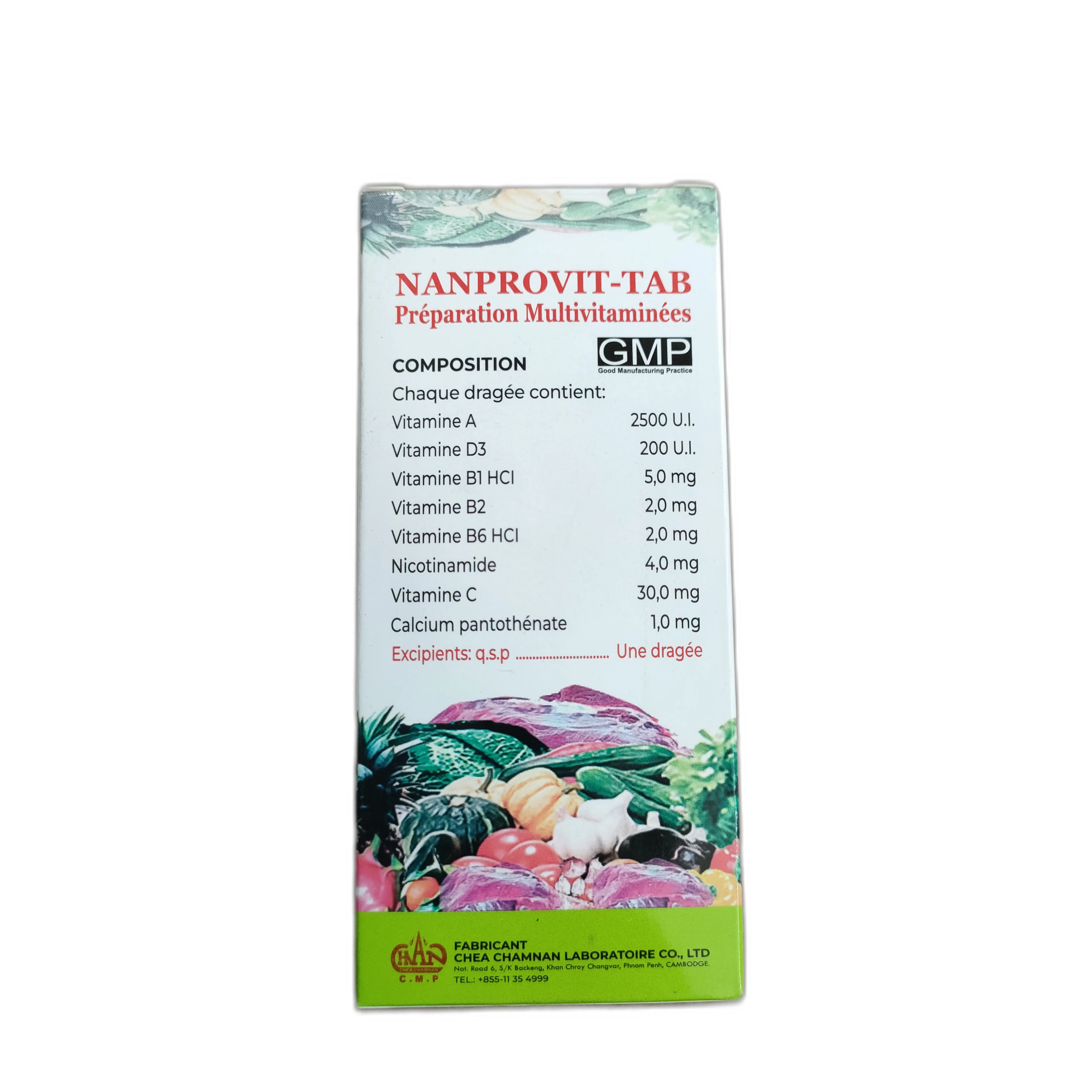 Nanprovit-Tab — available at pharmacies in Cambodia on PharmKulen