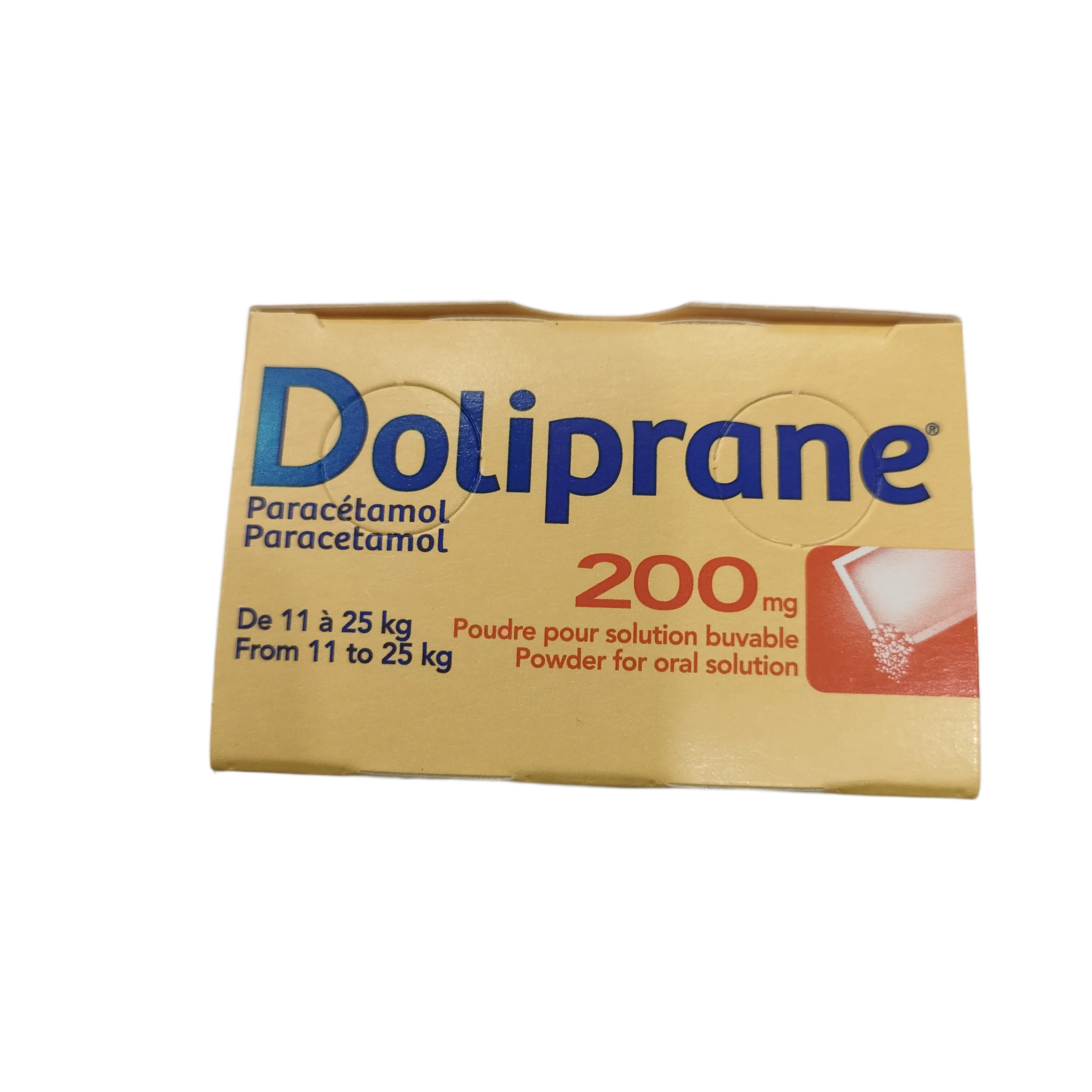 Doliprane — available at pharmacies in Cambodia on PharmKulen