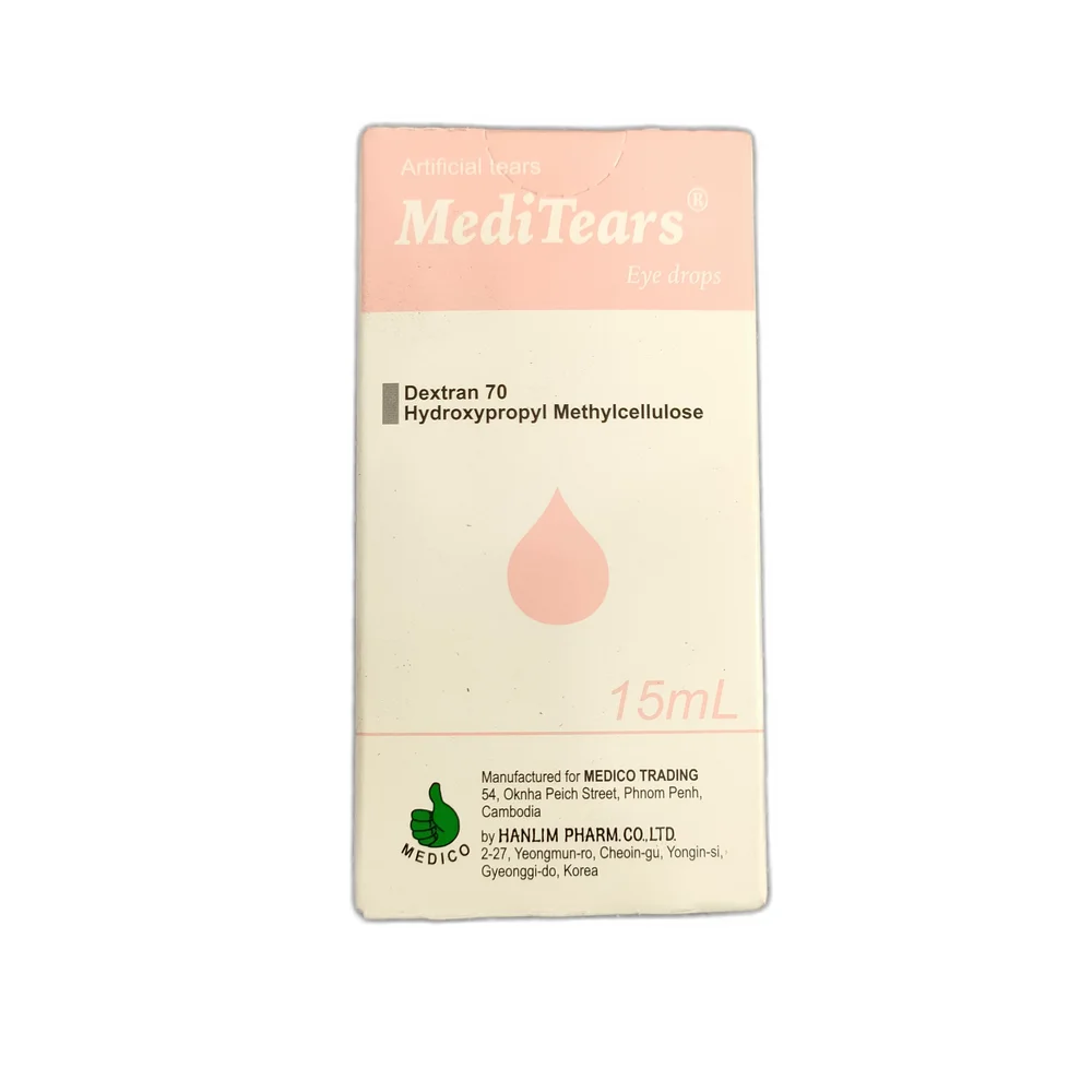 MediTears — available at pharmacies in Cambodia on PharmKulen