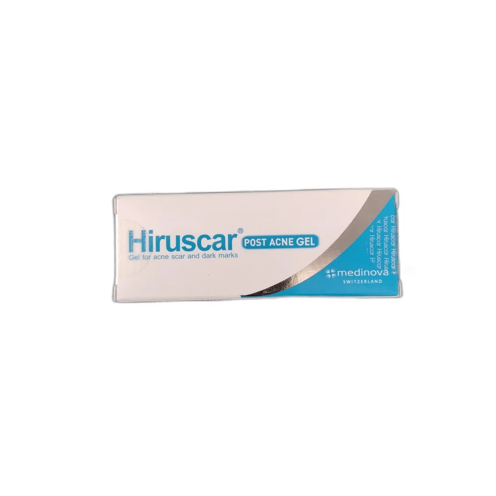 Hiruscar Post Acne Gel — available at pharmacies in Cambodia on PharmKulen