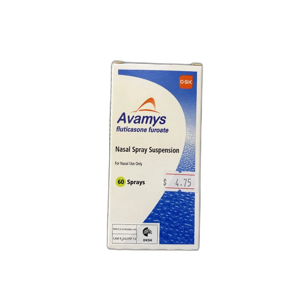 Avamys fluticasone furoate nasal spray suspension — available at pharmacies in Cambodia on PharmKulen