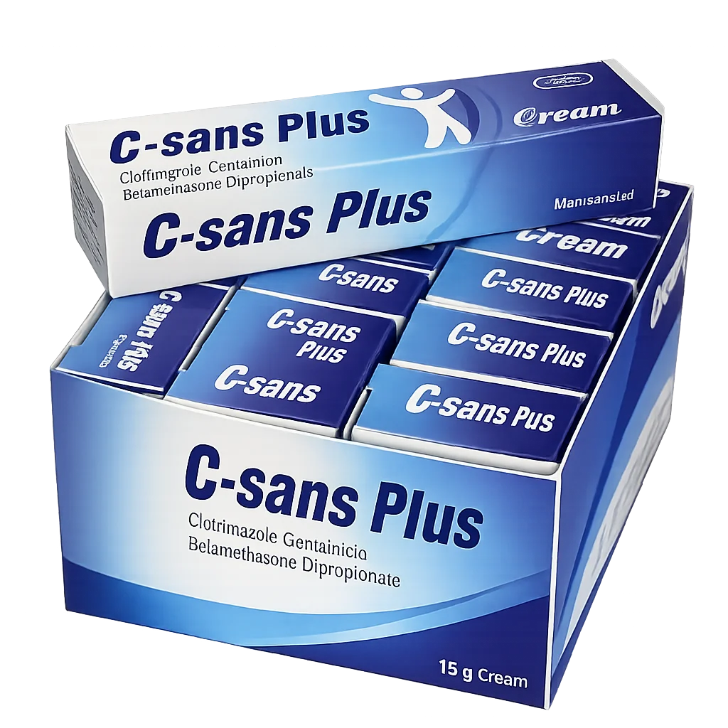 C-sans Plus — available at pharmacies in Cambodia on PharmKulen