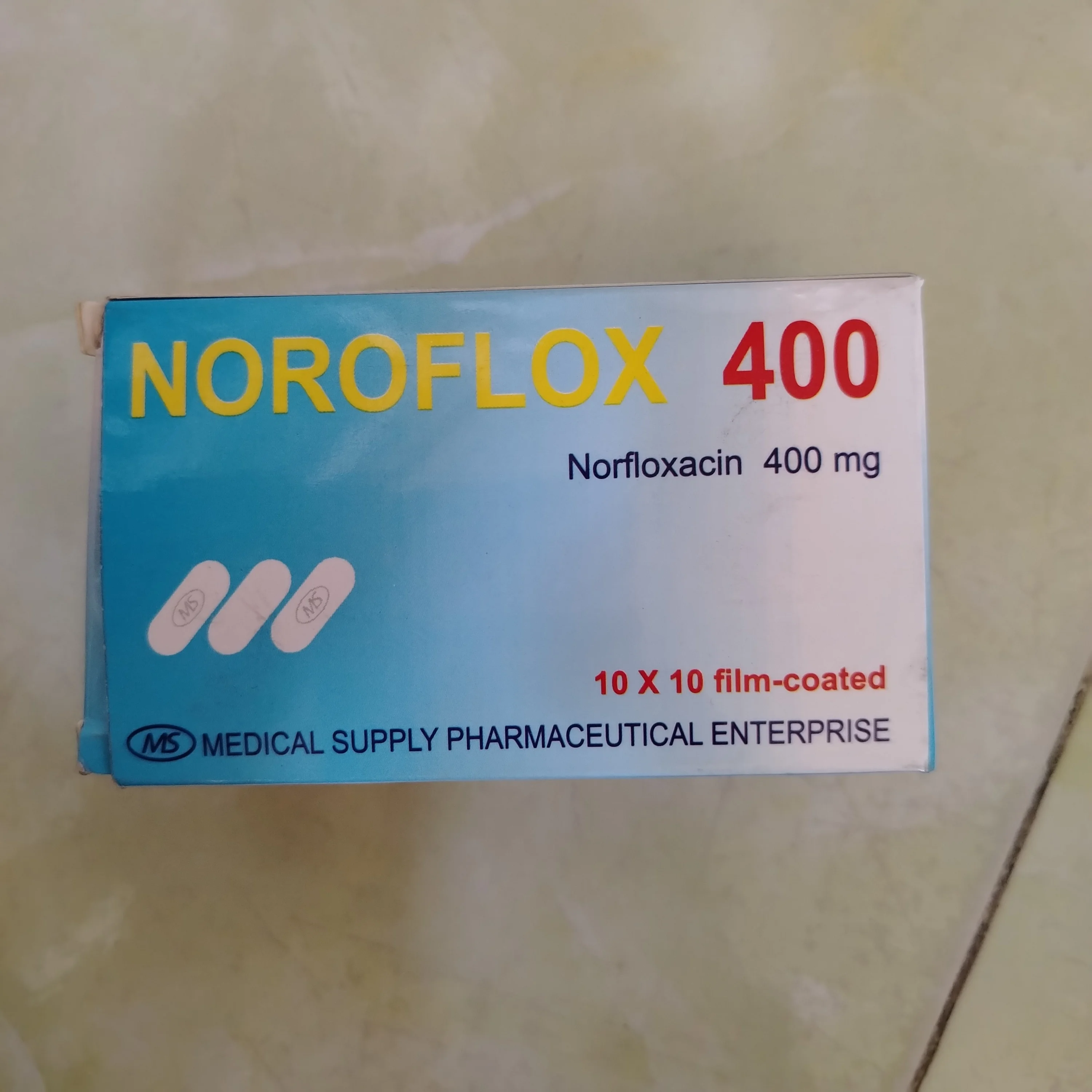 Noroflox 400 — available at pharmacies in Cambodia on PharmKulen
