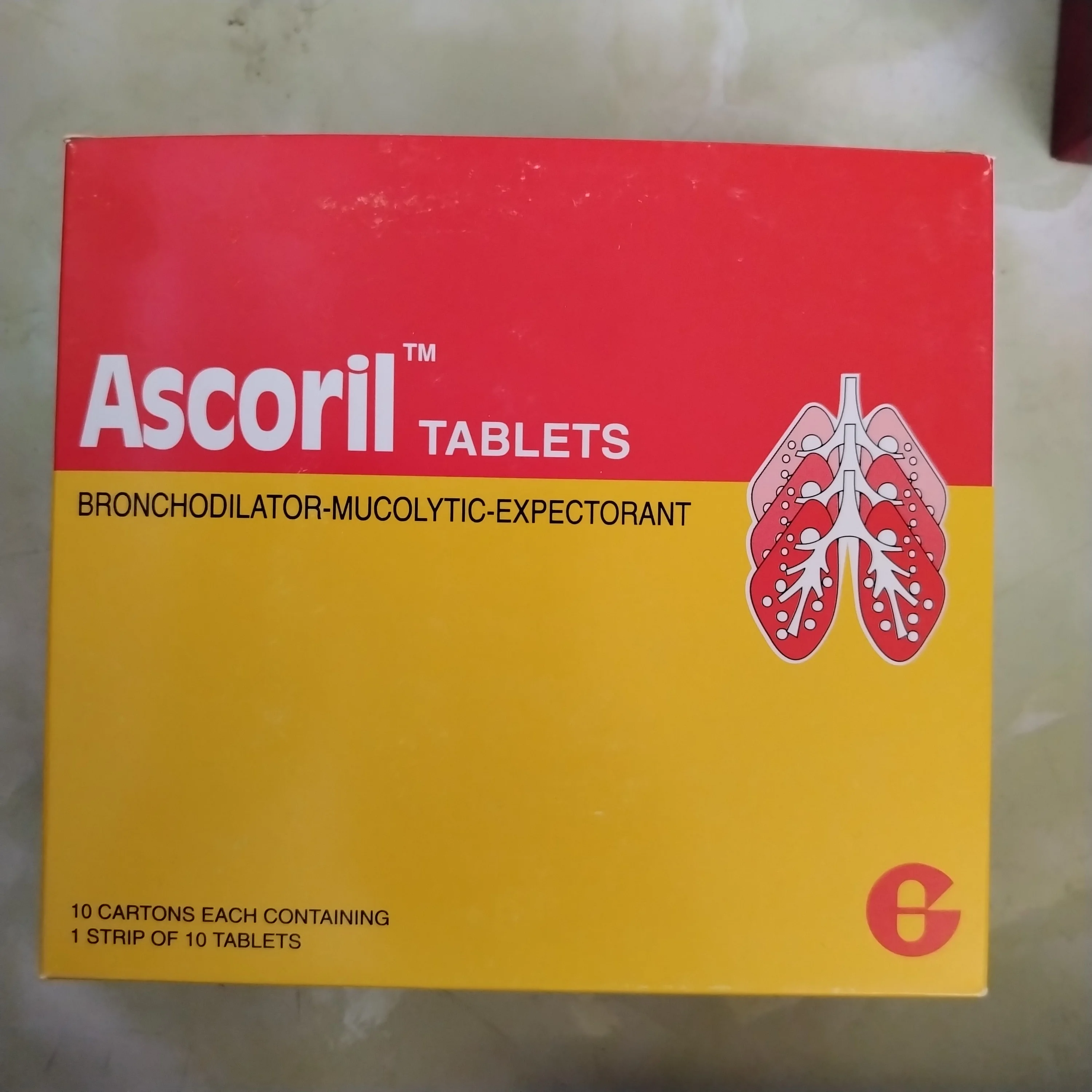 Ascoril — available at pharmacies in Cambodia on PharmKulen