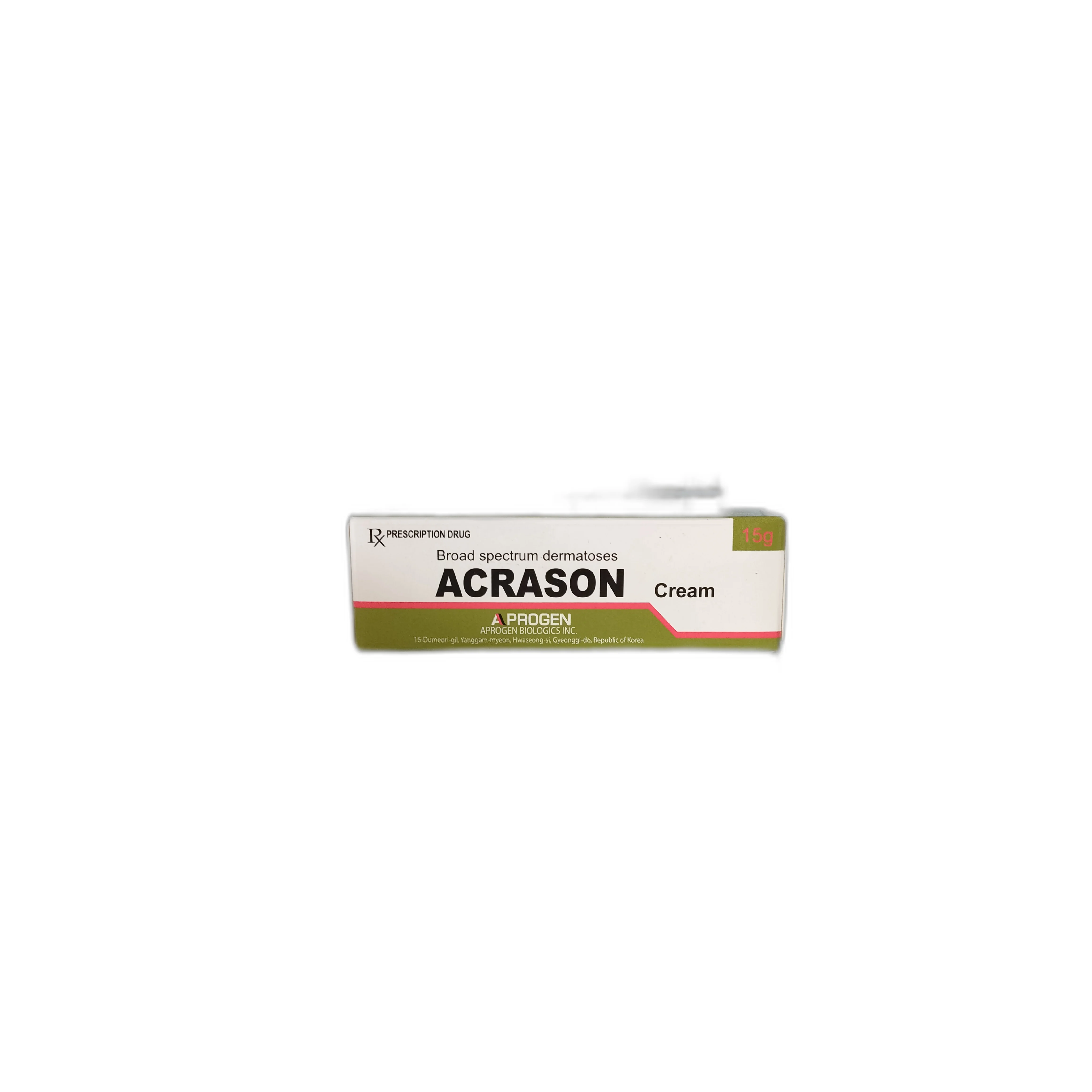 Acrason — available at pharmacies in Cambodia on PharmKulen