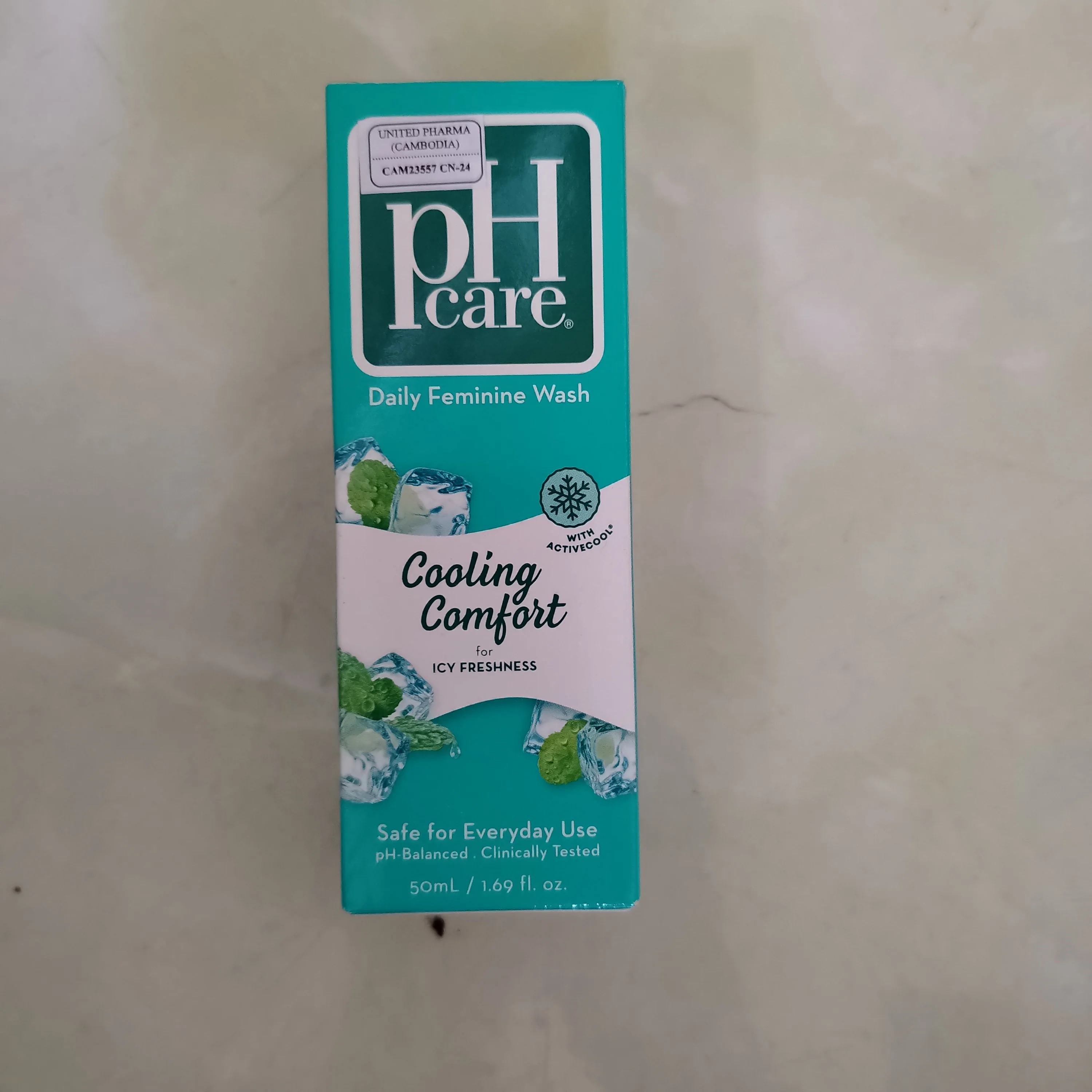 pH Care Cooling Comfort — available at pharmacies in Cambodia on PharmKulen