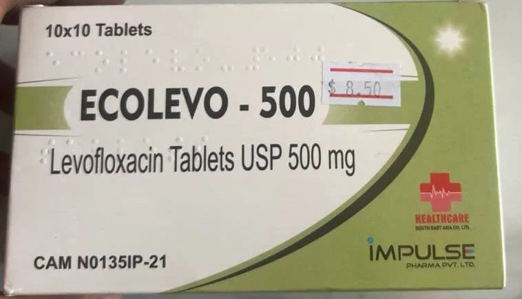 Ecolevo 500 — available at pharmacies in Cambodia on PharmKulen