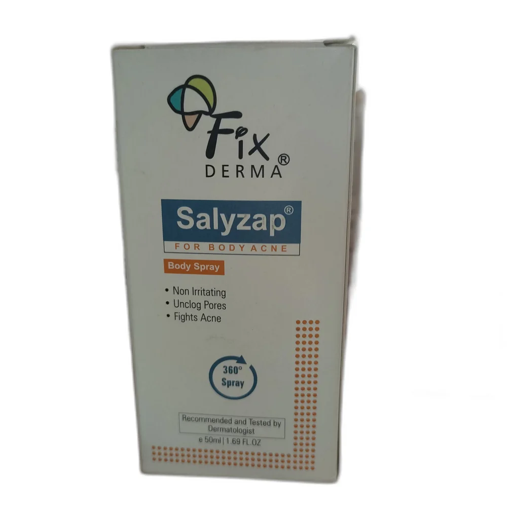 Fixderma Salyzap Body Spray — available at pharmacies in Cambodia on PharmKulen