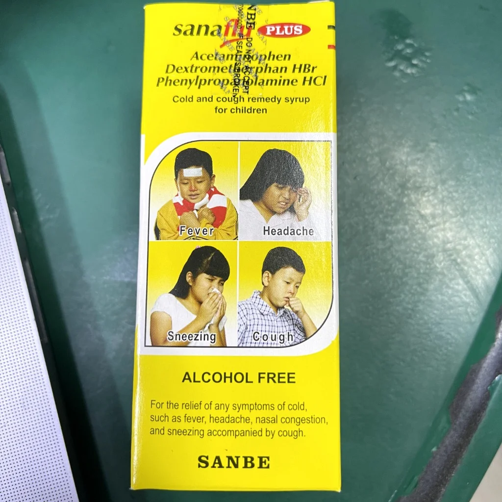 Sanaflu — available at pharmacies in Cambodia on PharmKulen