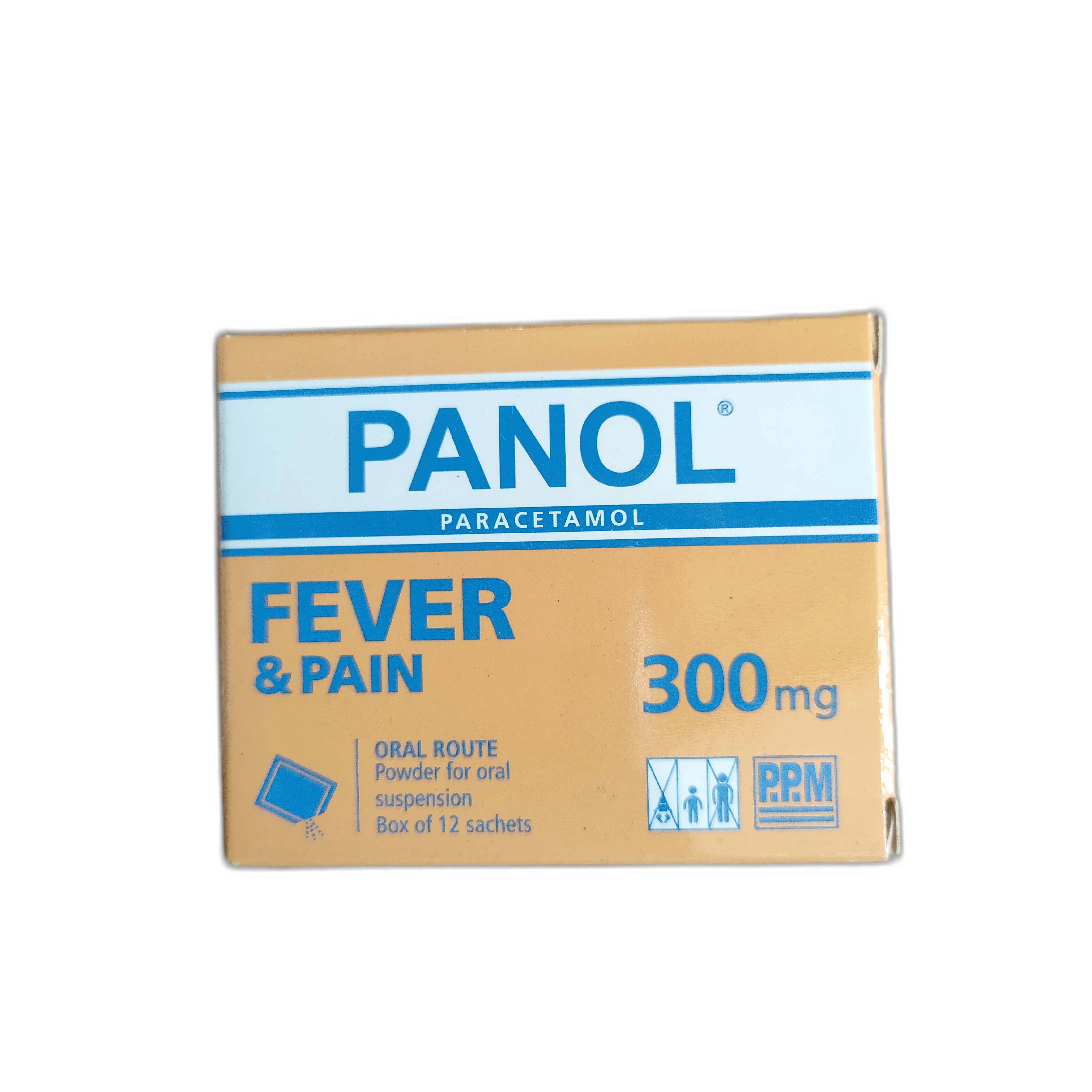 Panol Fever & Pain — available at pharmacies in Cambodia on PharmKulen