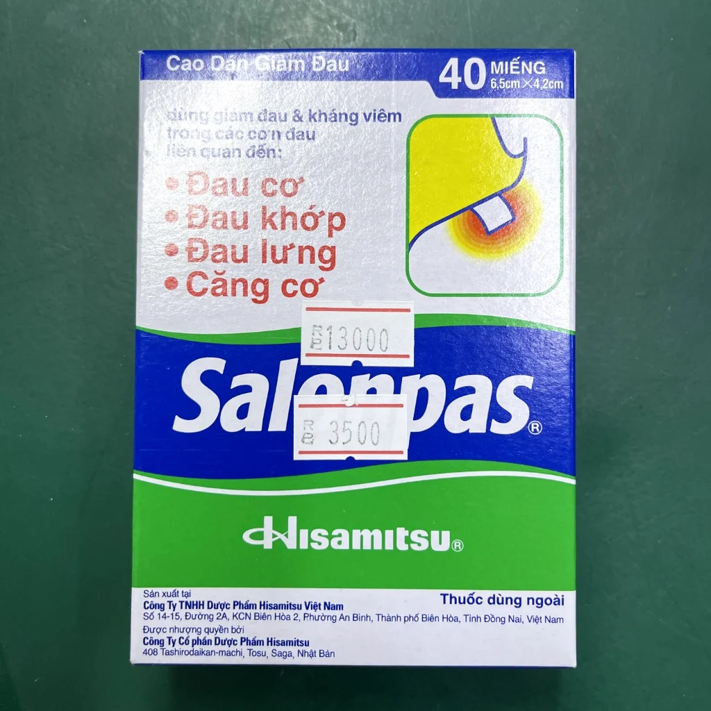 Salonpas — available at pharmacies in Cambodia on PharmKulen