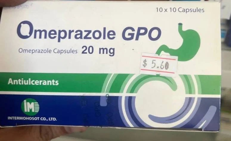 Omeprazole Gpo — available at pharmacies in Cambodia on PharmKulen