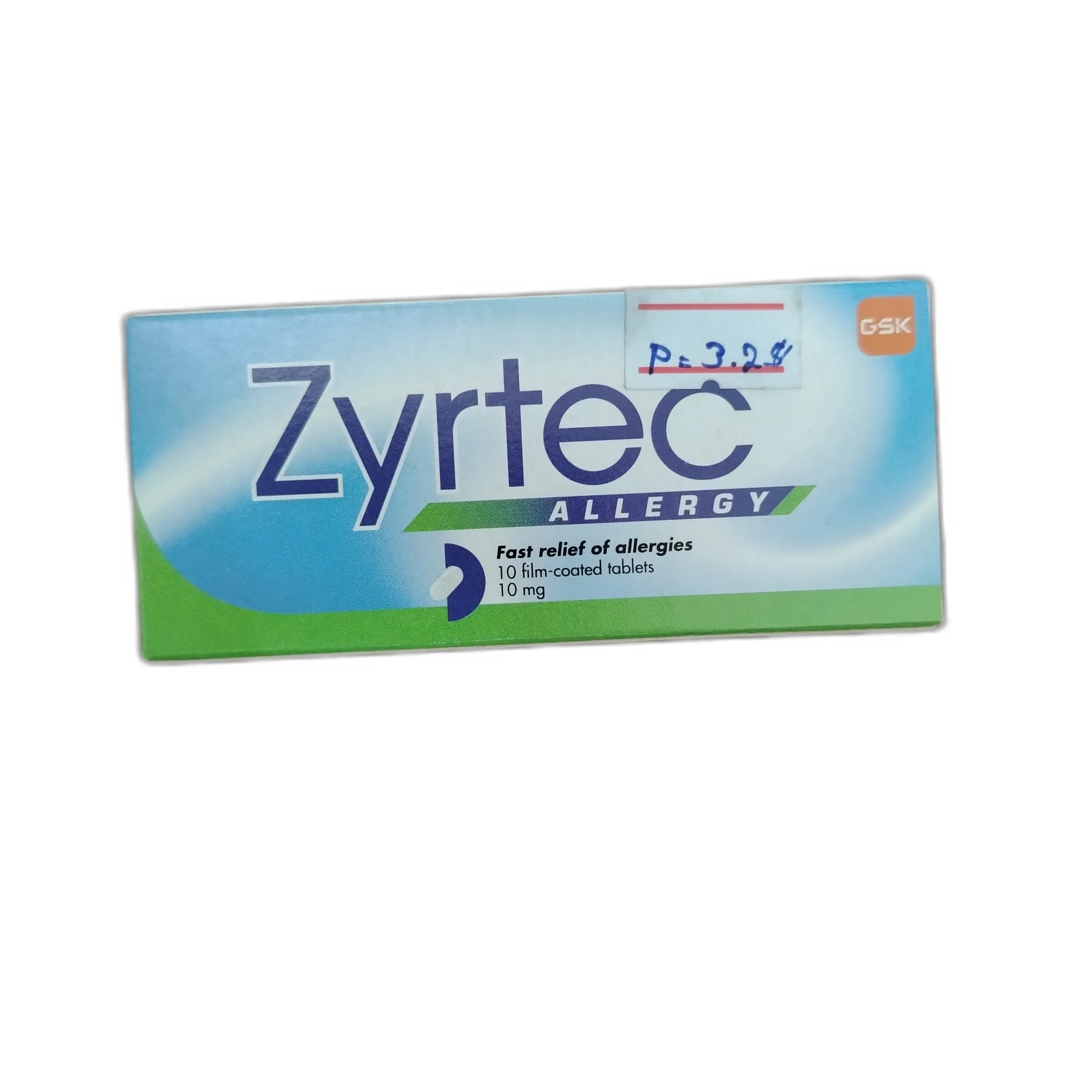 Zyrtec — available at pharmacies in Cambodia on PharmKulen