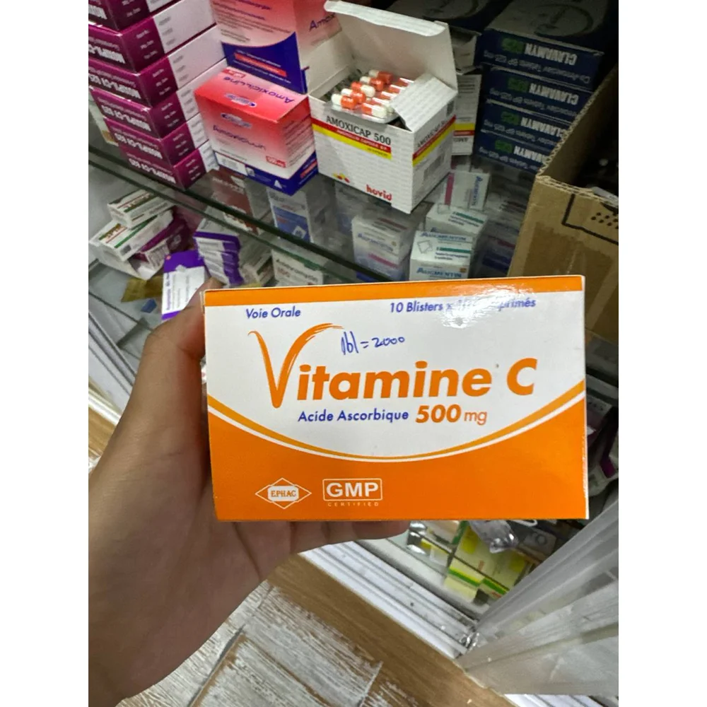 Vitamine C 500 mg — available at pharmacies in Cambodia on PharmKulen