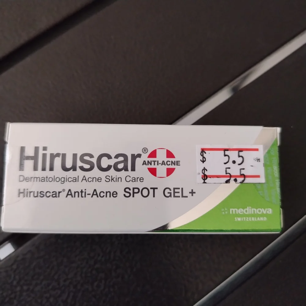 Hiruscar Anti-Acne Spot Gel+ — available at pharmacies in Cambodia on PharmKulen