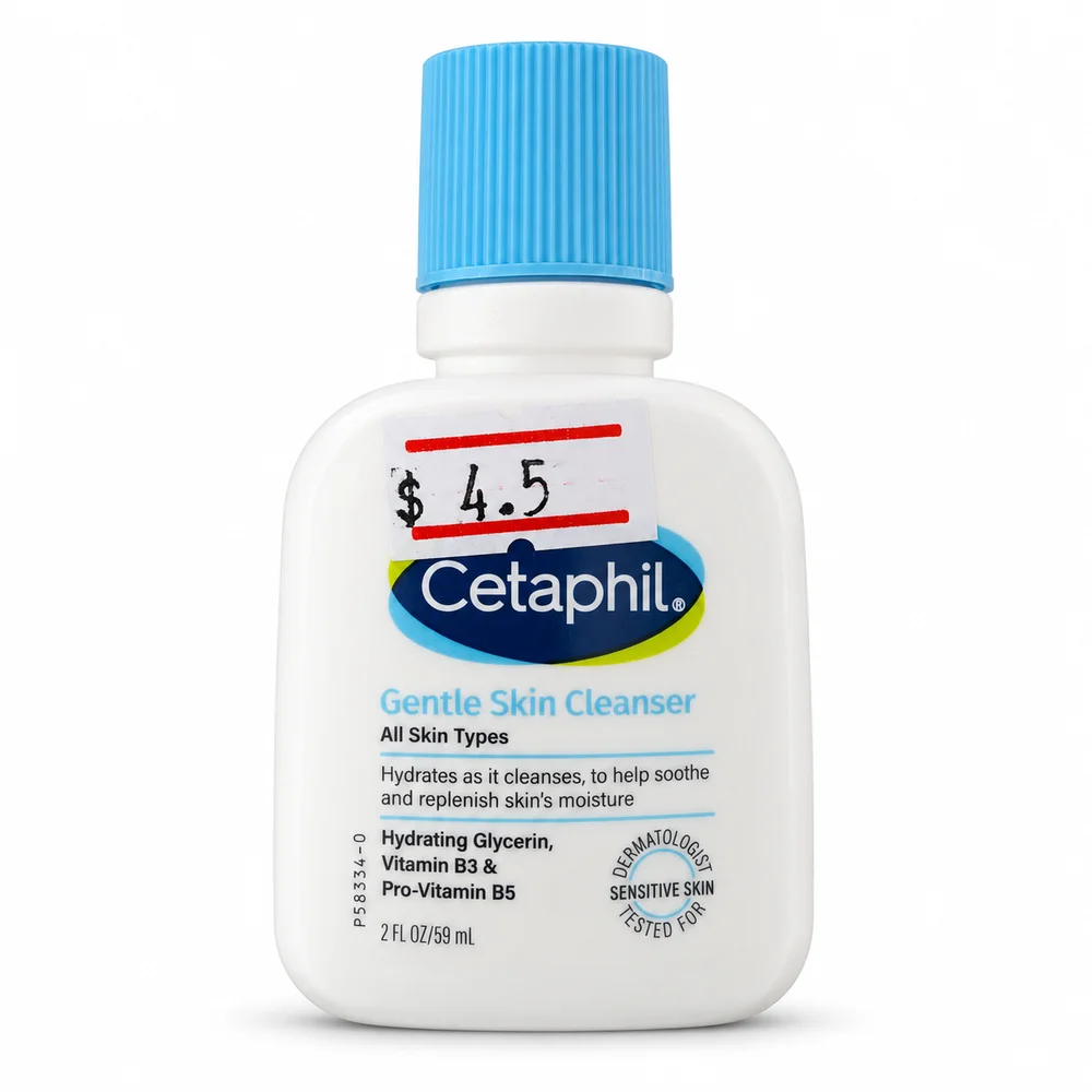 Cetaphil Gentle Skin Cleanser — available at pharmacies in Cambodia on PharmKulen