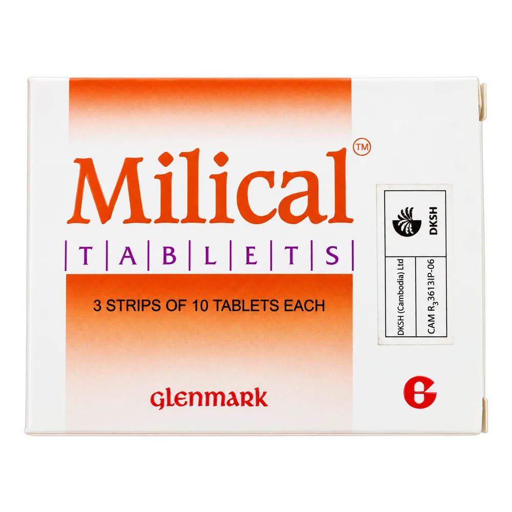 Milical — available at pharmacies in Cambodia on PharmKulen