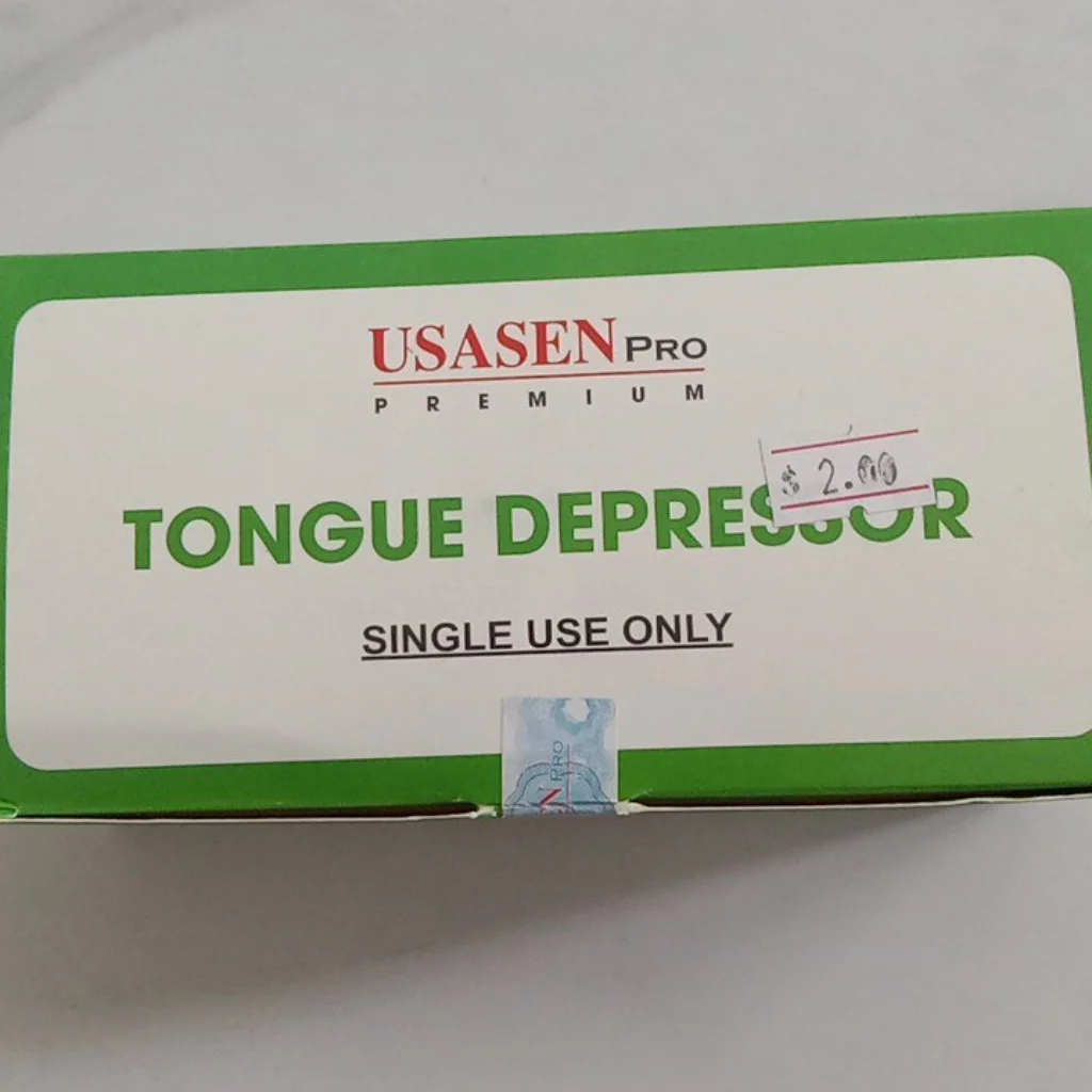 USASEN Pro Wooden Tongue Depressor — available at pharmacies in Cambodia on PharmKulen