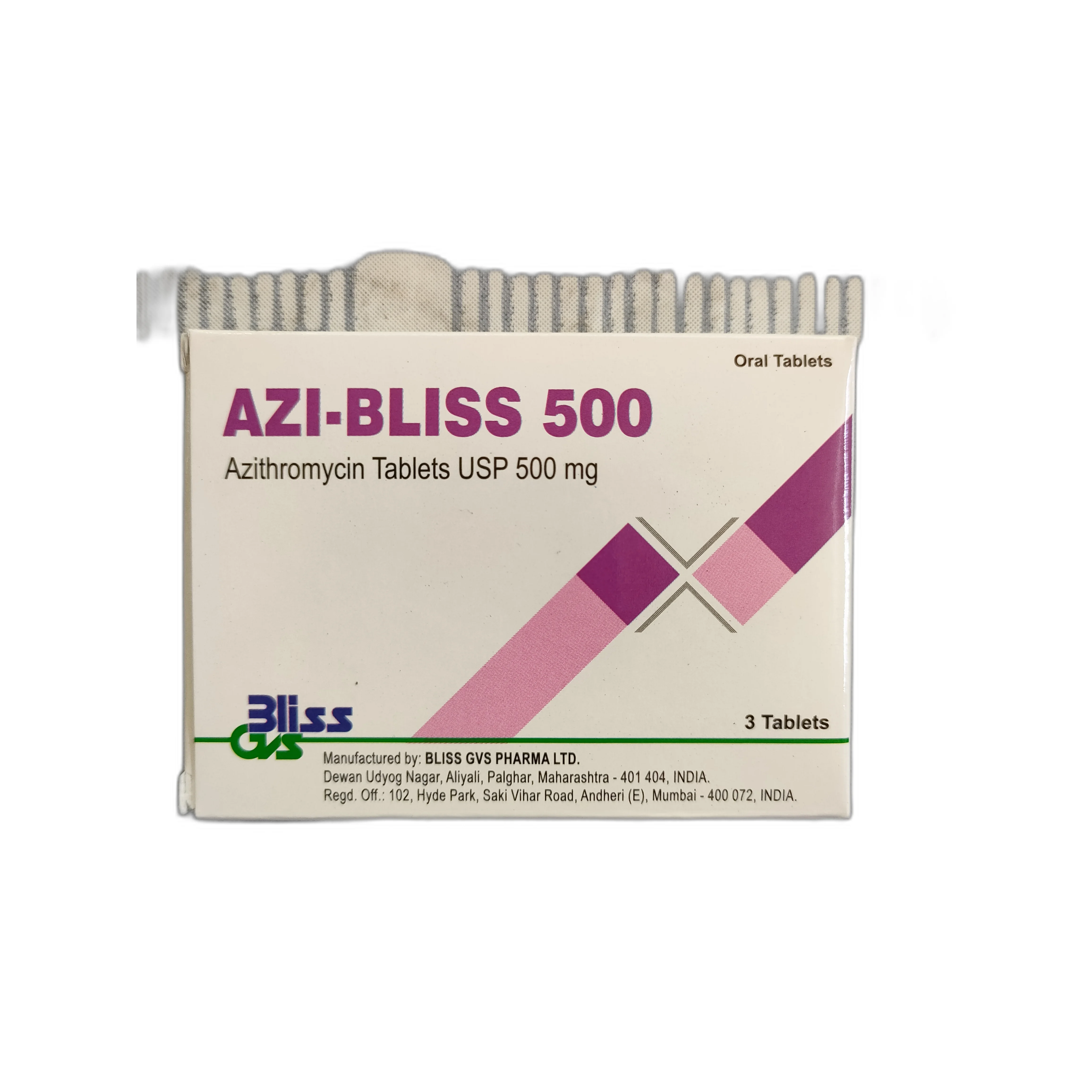 Azi-bliss 500 — available at pharmacies in Cambodia on PharmKulen