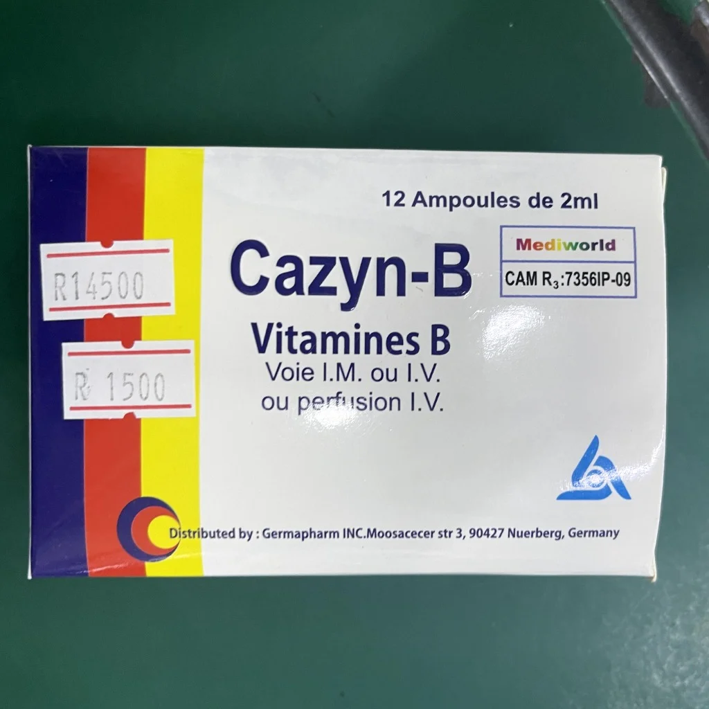 Cazyn-B — available at pharmacies in Cambodia on PharmKulen