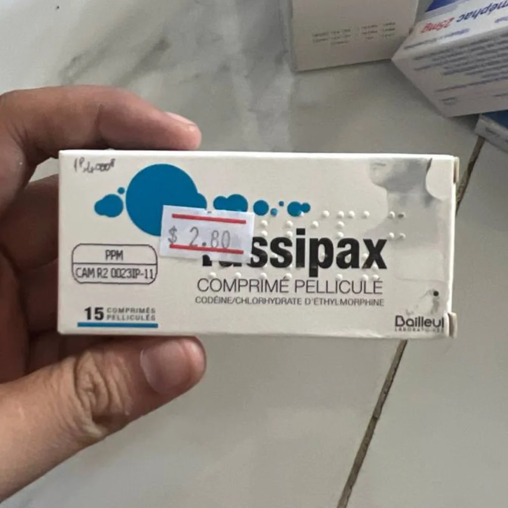 Tussipax — available at pharmacies in Cambodia on PharmKulen
