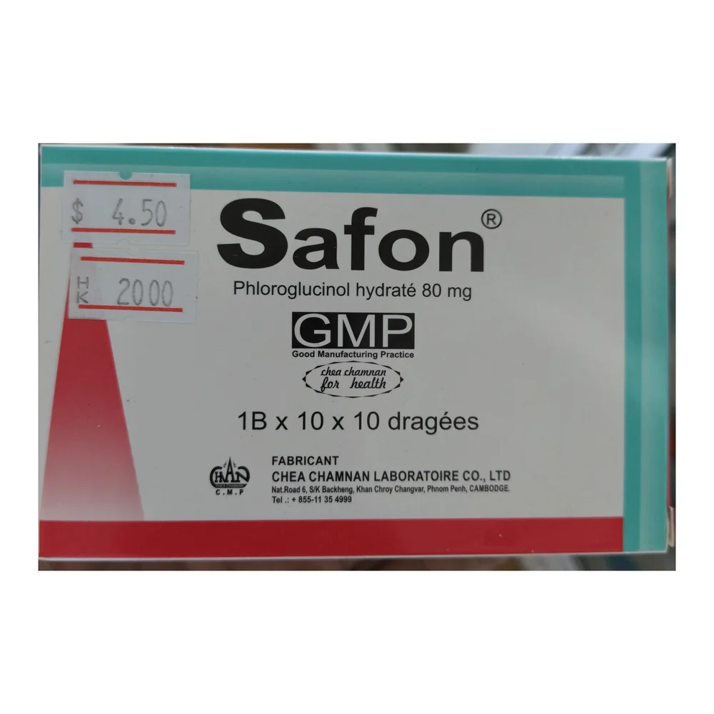Safon — available at pharmacies in Cambodia on PharmKulen