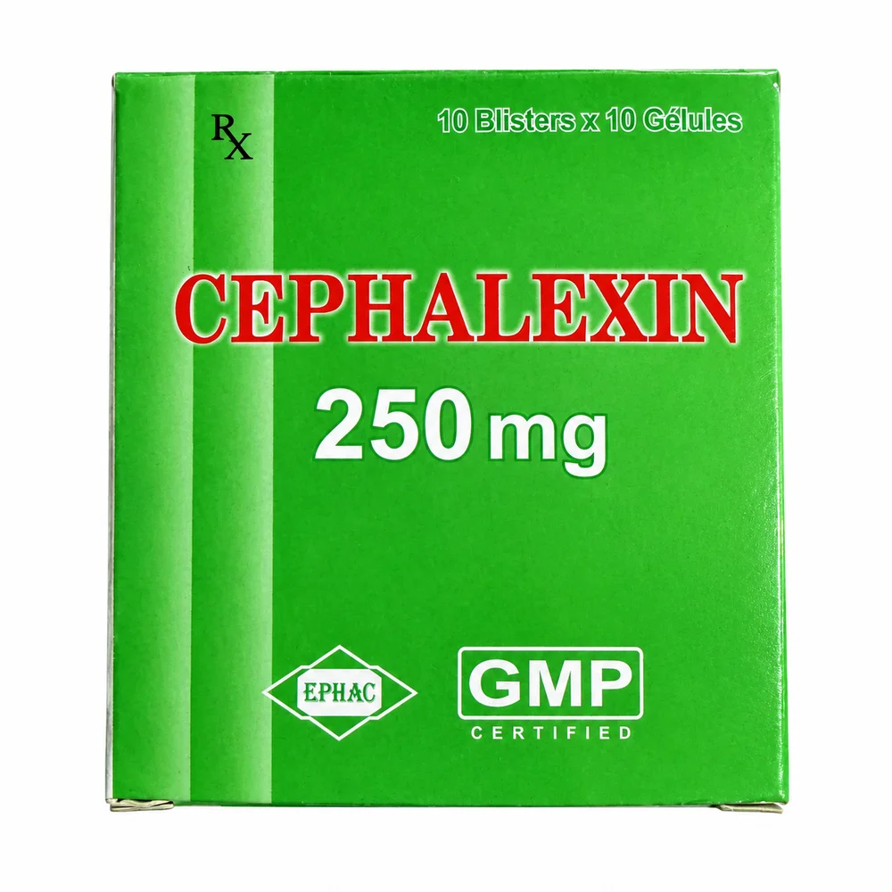 Cephalexin — available at pharmacies in Cambodia on PharmKulen