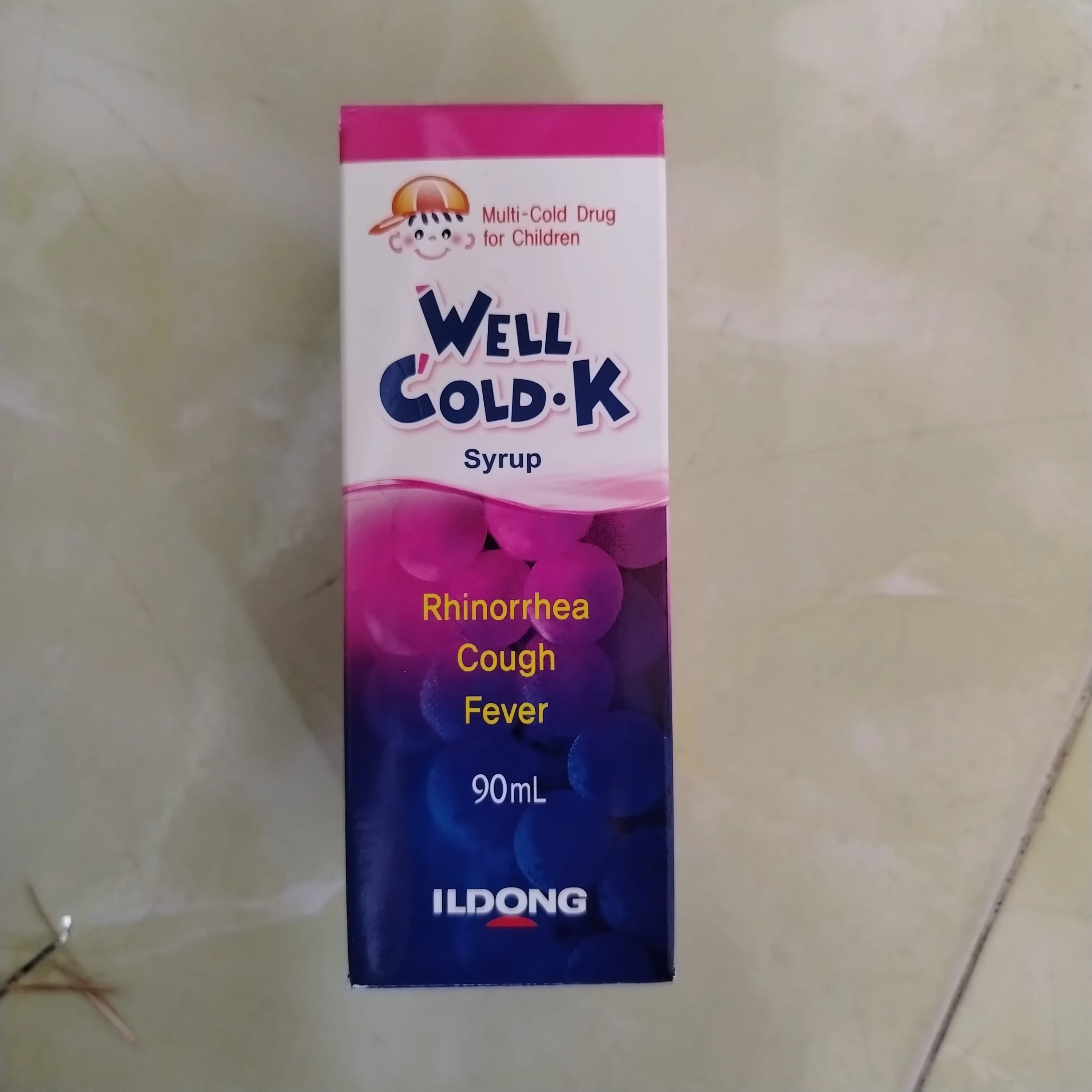 Well Cold-K — available at pharmacies in Cambodia on PharmKulen